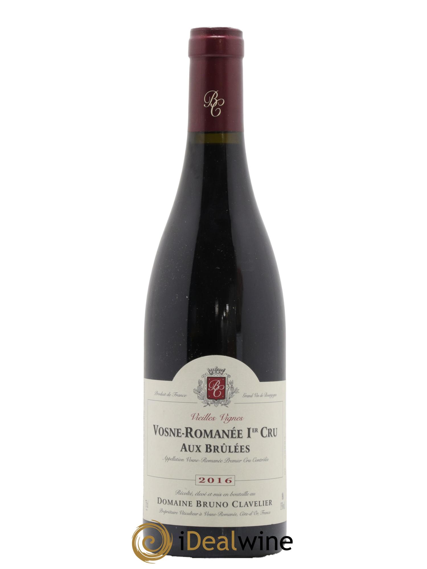 Vosne-Romanée 1er Cru Aux Brulées Vieilles Vignes Bruno Clavelier 2016 - Lot de 1 bouteille - 0