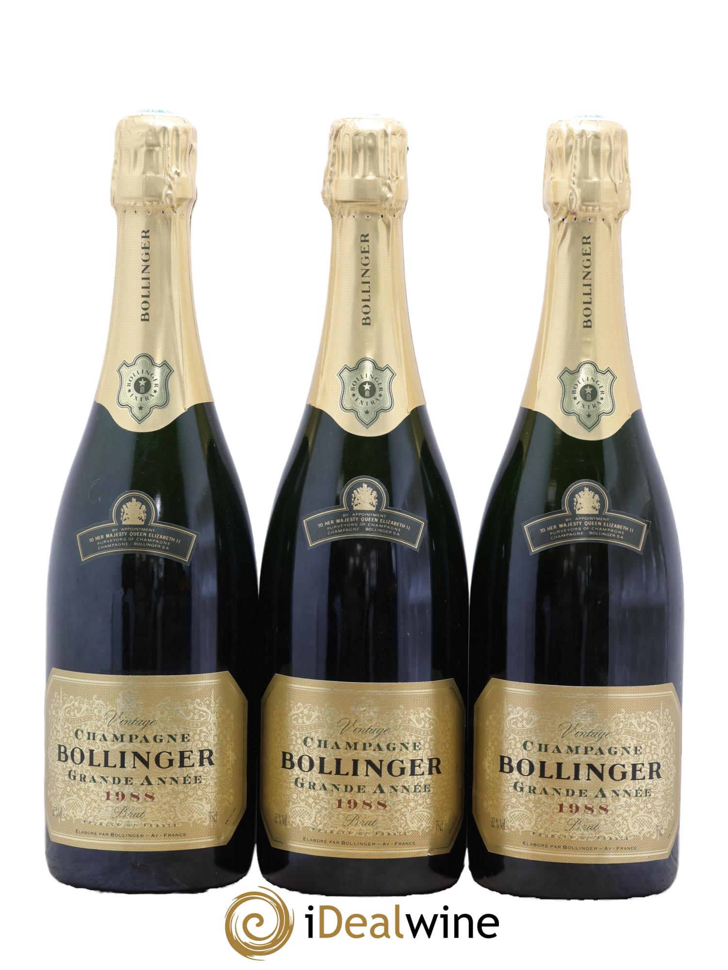 Grande Année Brut Bollinger 1988 - Lot de 6 bouteilles - 3