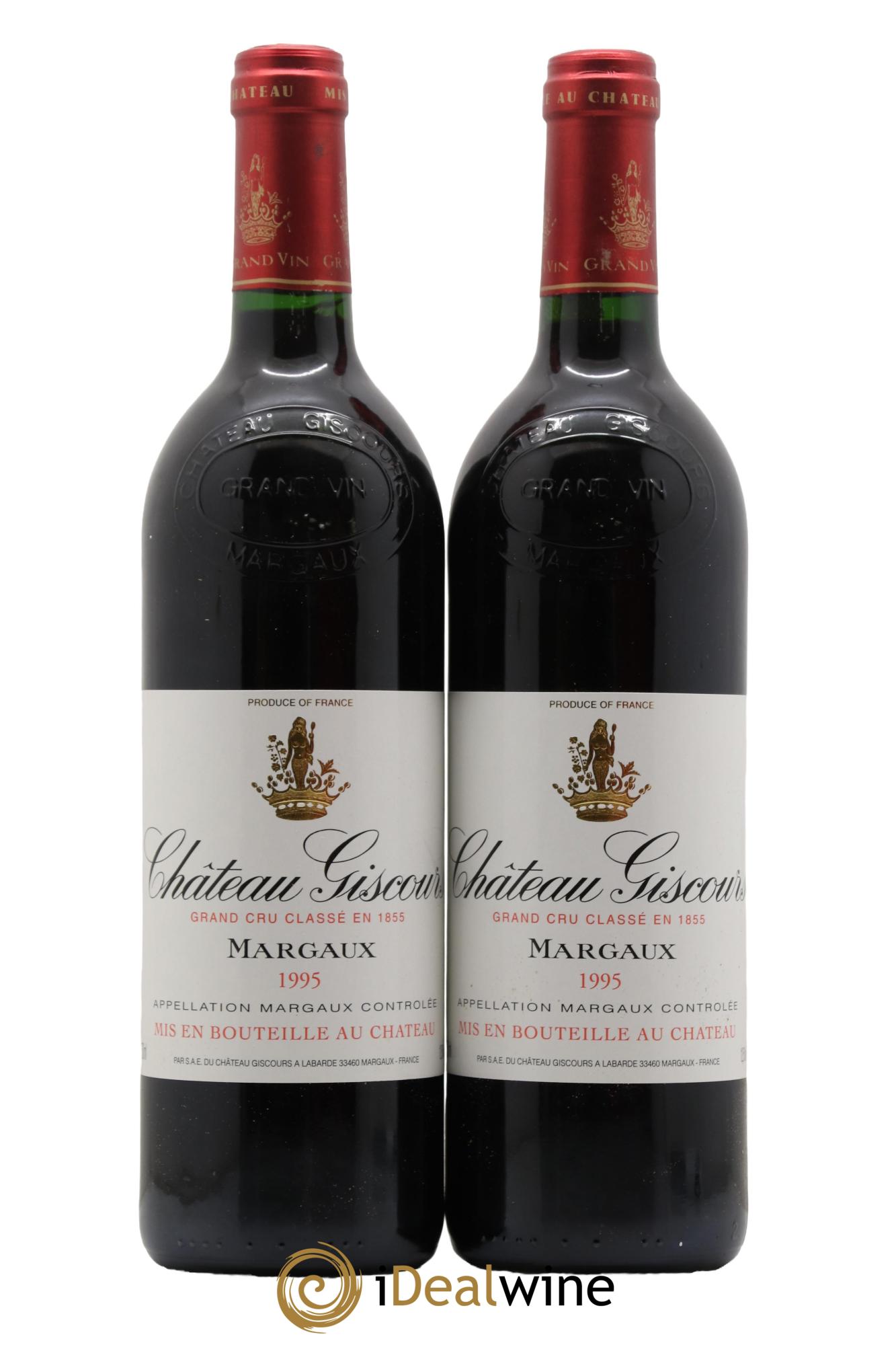 Château Giscours 3ème Grand Cru Classé 1995 - Lot de 2 bouteilles - 0