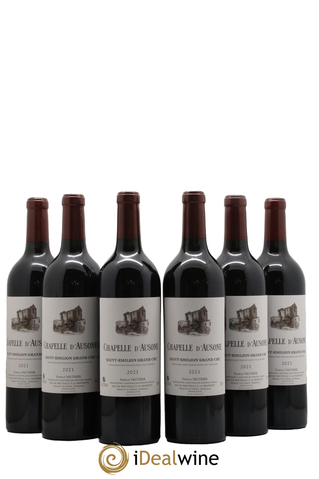 Chapelle d'Ausone Second Vin  2021 - Posten von 6 Flaschen - 0