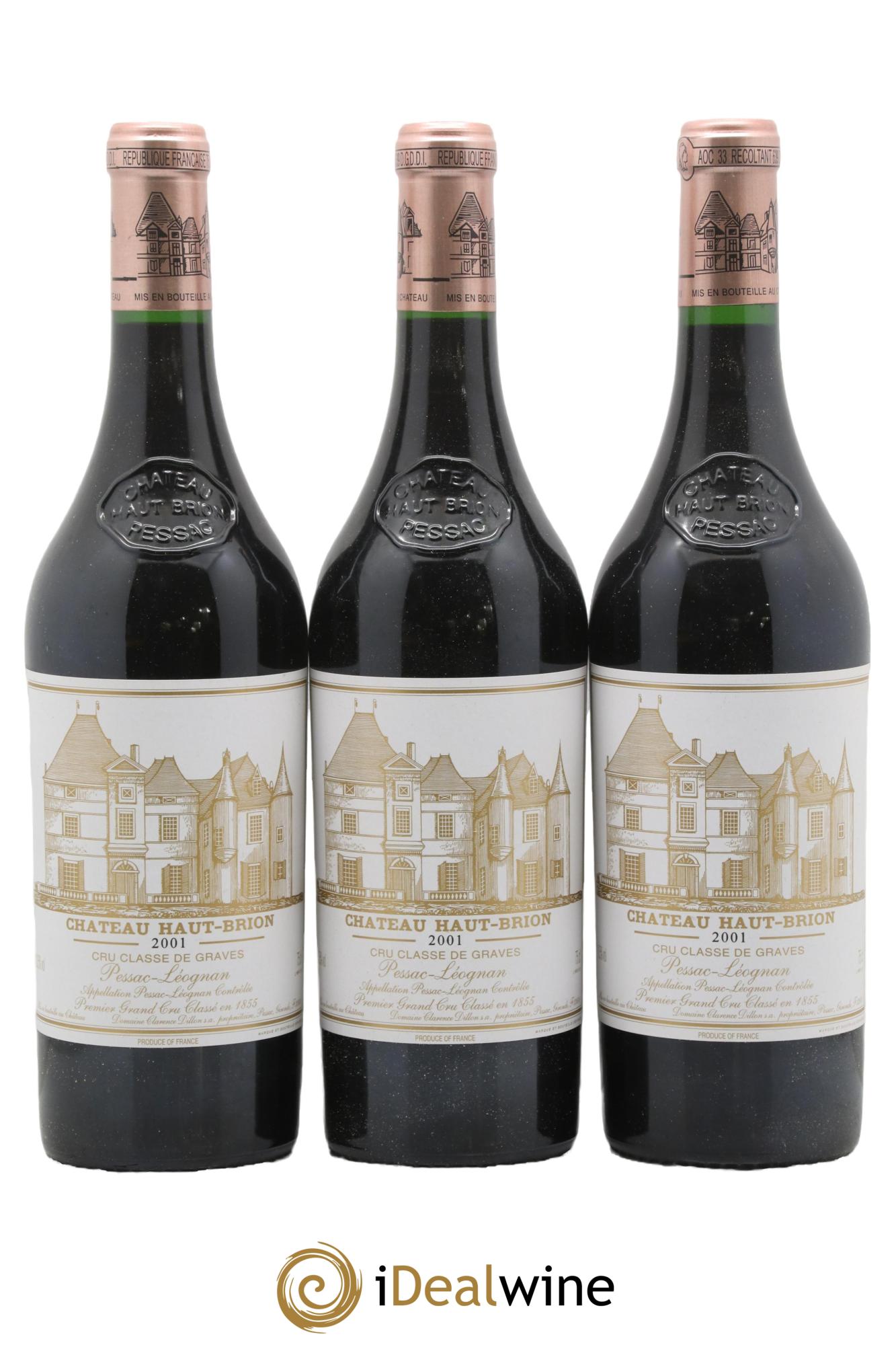 Château Haut Brion 1er Grand Cru Classé 2001 - Lot de 12 bouteilles - 3
