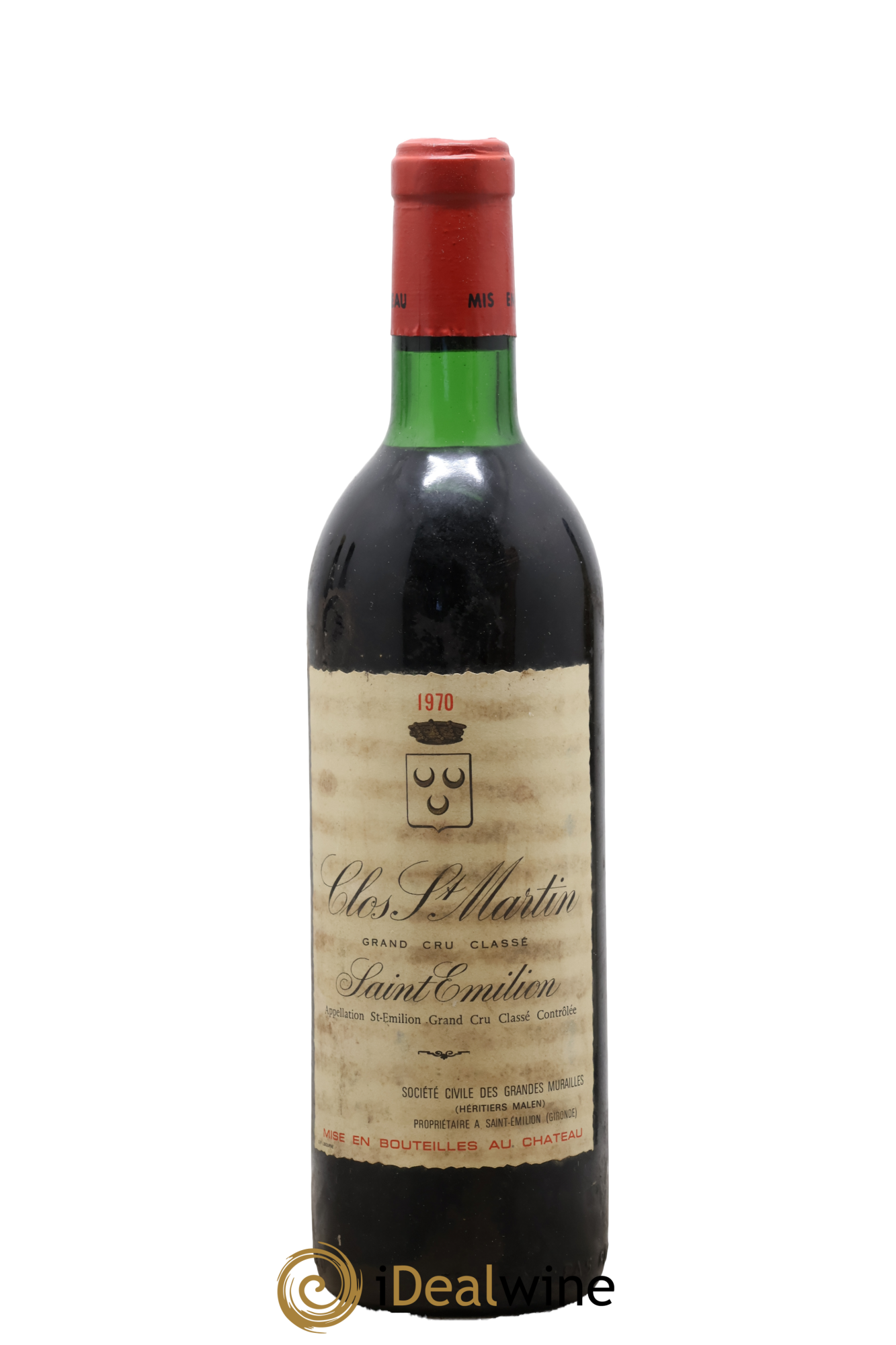 Clos Saint Martin Grand Cru Classé 1970 - Lot de 1 bouteille - 0