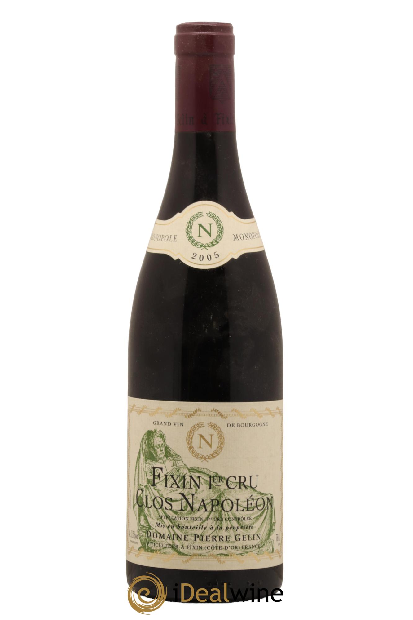 Fixin 1er Cru Clos Napoleon Pierre Gelin 2005 - Lot de 1 bouteille - 0