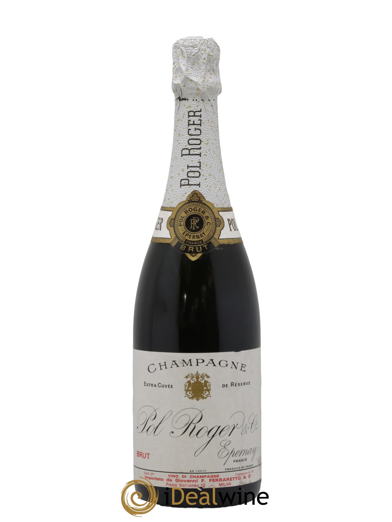 Champagne Cuvée De Réserve Pol Roger Etra - Lot de 1 bouteille - 0