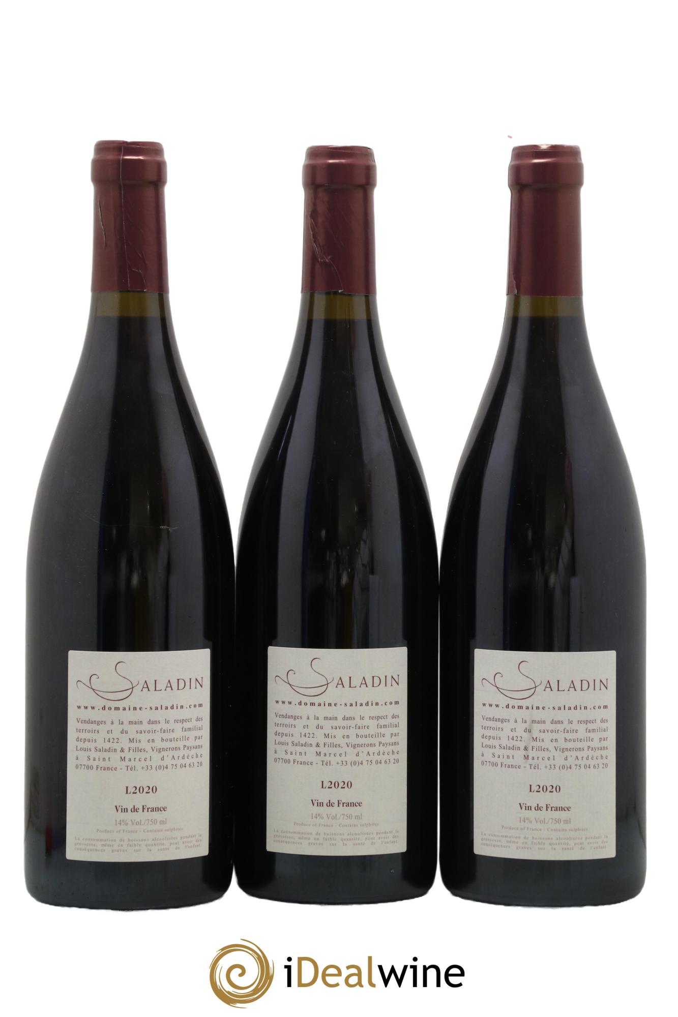 Vin de France Haut Brissan Domaine Saladin 2020 - Posten von 3 Flaschen - 1