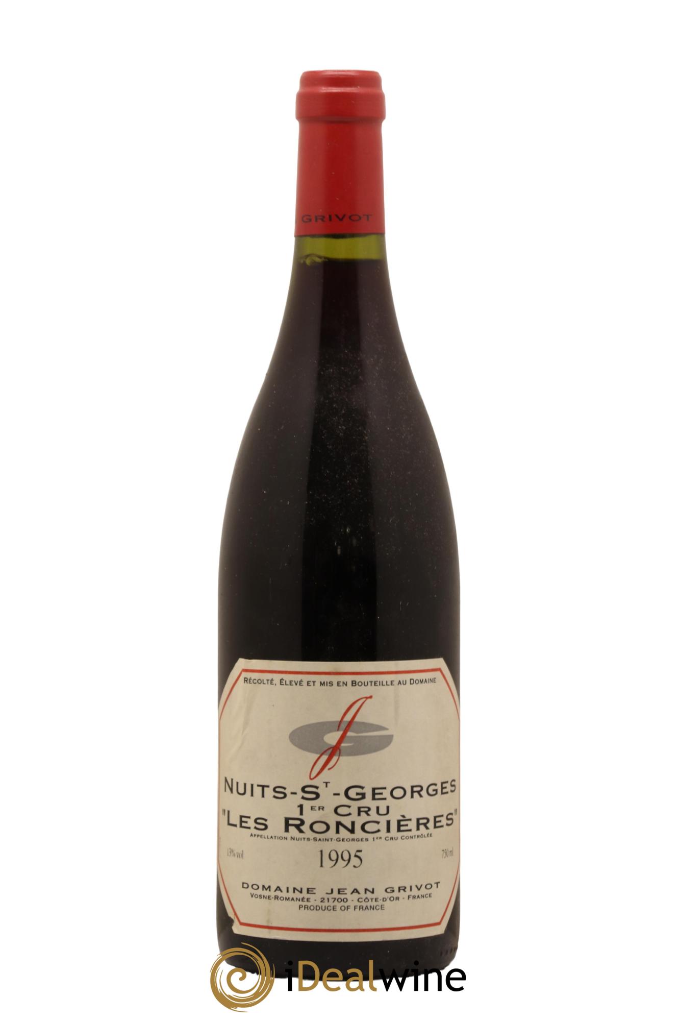 Nuits-Saint-Georges 1er Cru Roncière Jean Grivot 1995 - Lot de 1 bouteille - 0