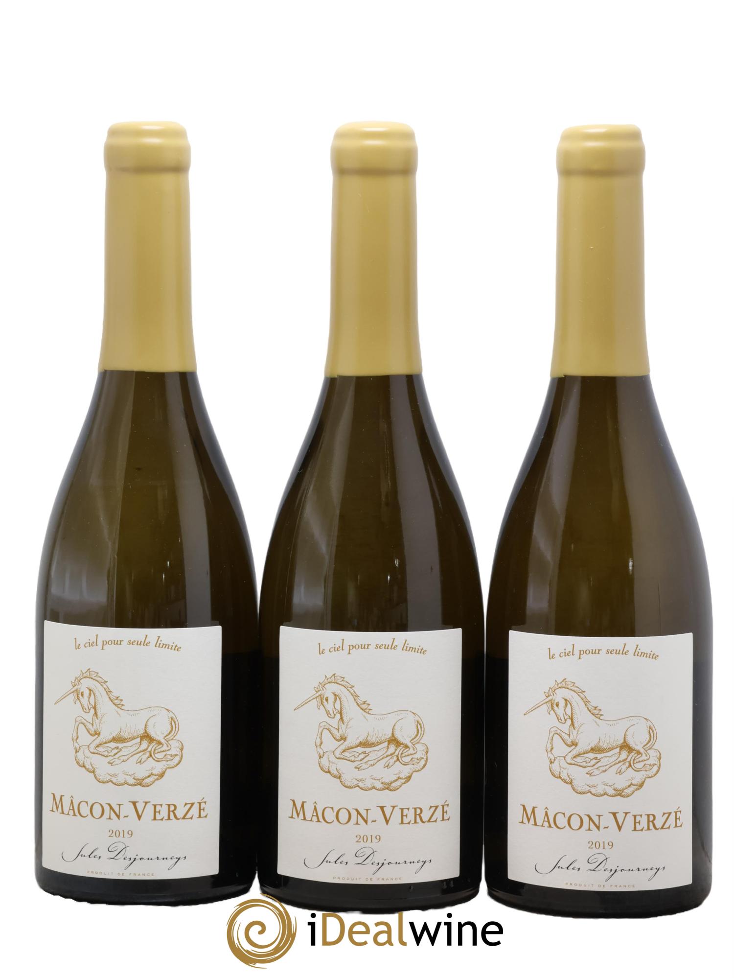 Mâcon-Verzé Jules Desjourneys 2019 - Lotto di 3 bottiglie - 0