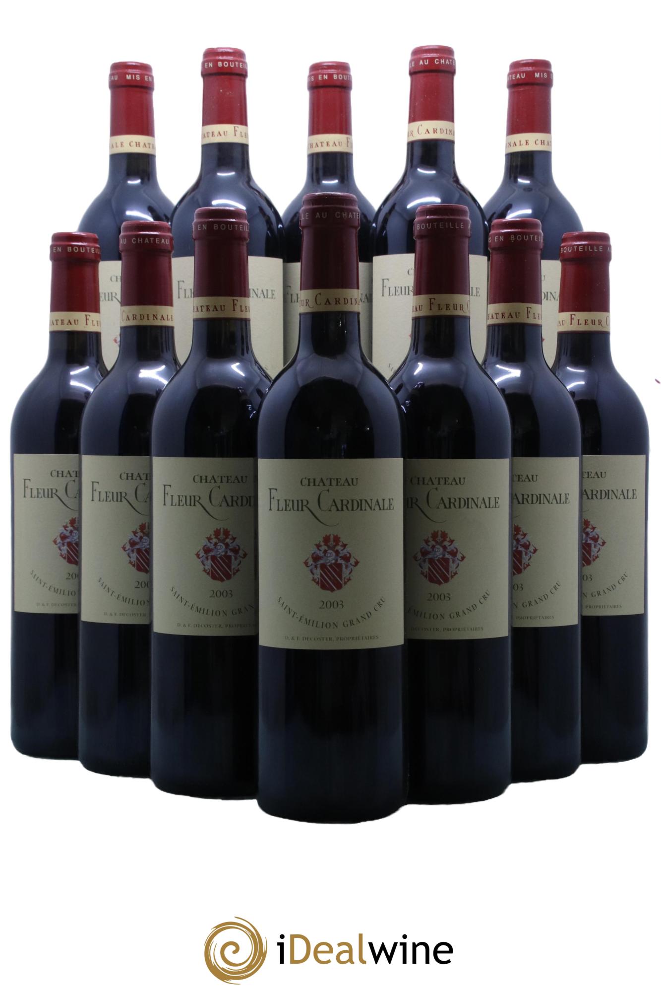 Château Fleur Cardinale Grand Cru Classé 2003 - Lot de 12 bouteilles - 0