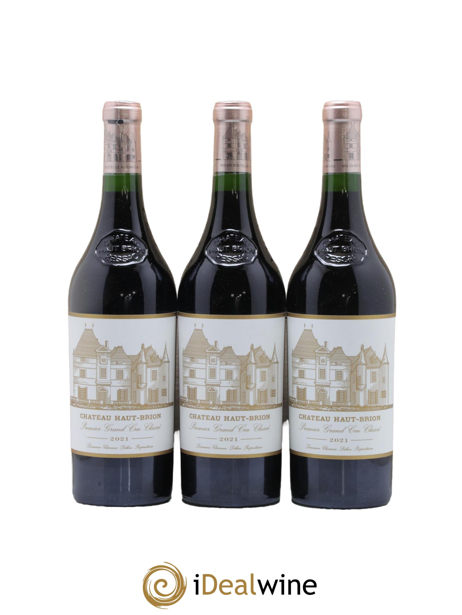 Château Haut Brion 1er Grand Cru Classé  2021 - Lotto di 3 bottiglie - 2