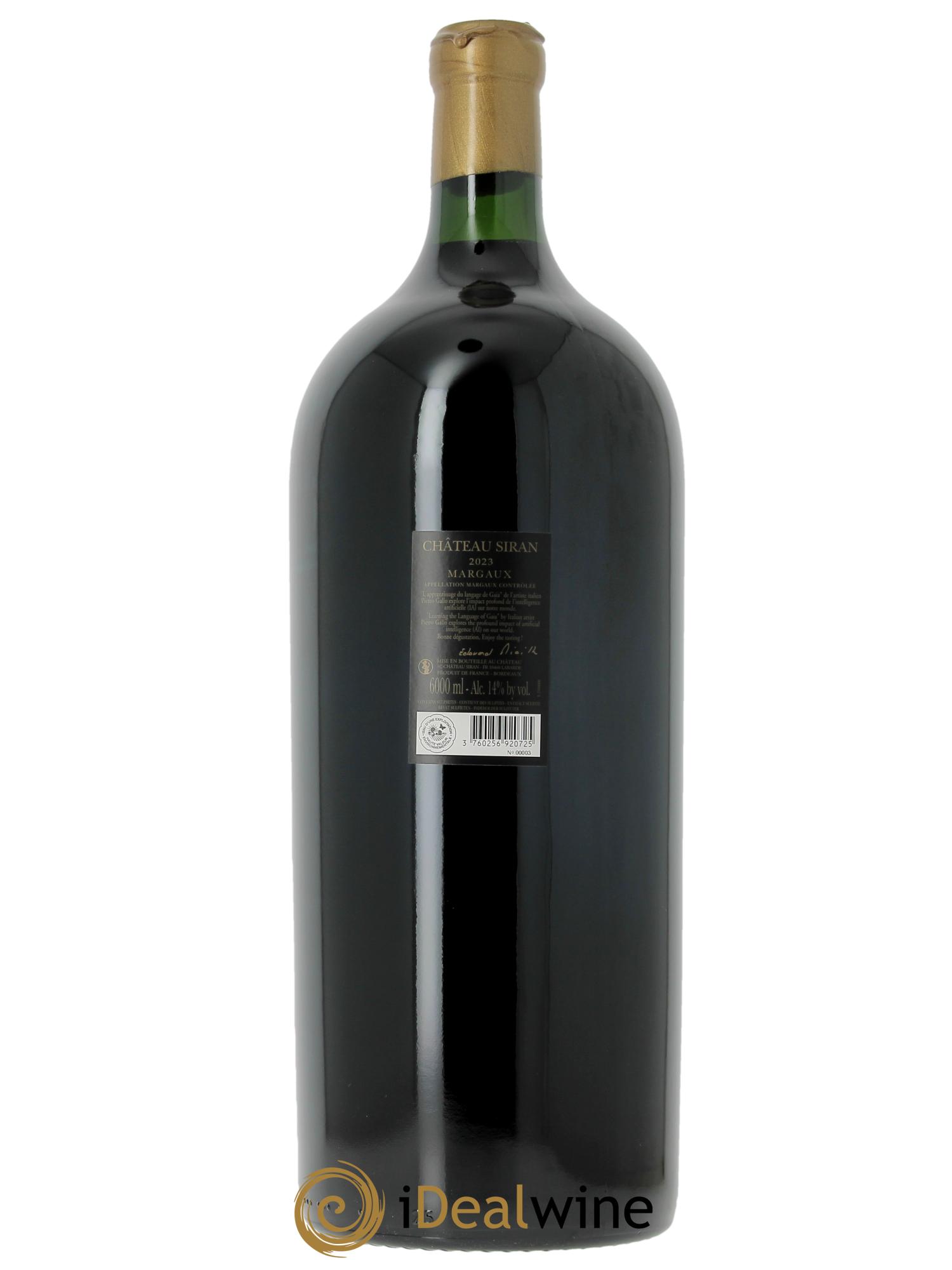 Château Siran  2023 - Lot of 1 imperiale - 2