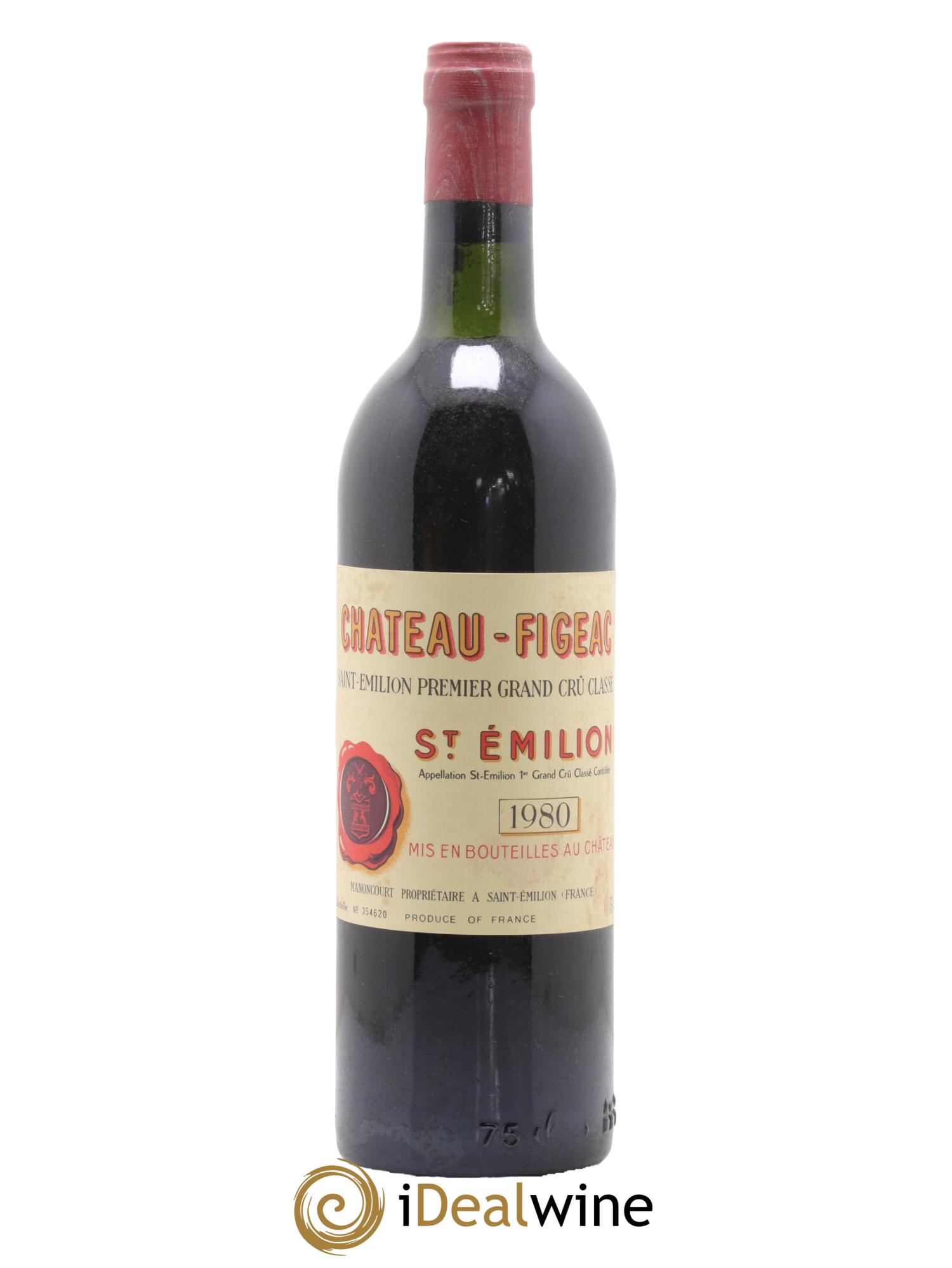 Château Figeac 1er Grand Cru Classé A 1980 - Lot de 1 bouteille - 0