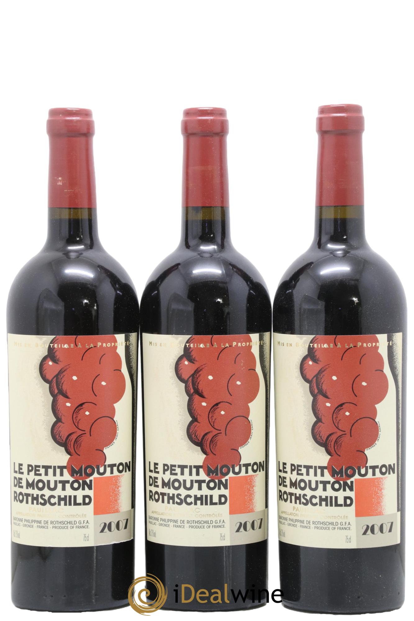 Petit Mouton Second Vin 2007 - Posten von 6 Flaschen - 2