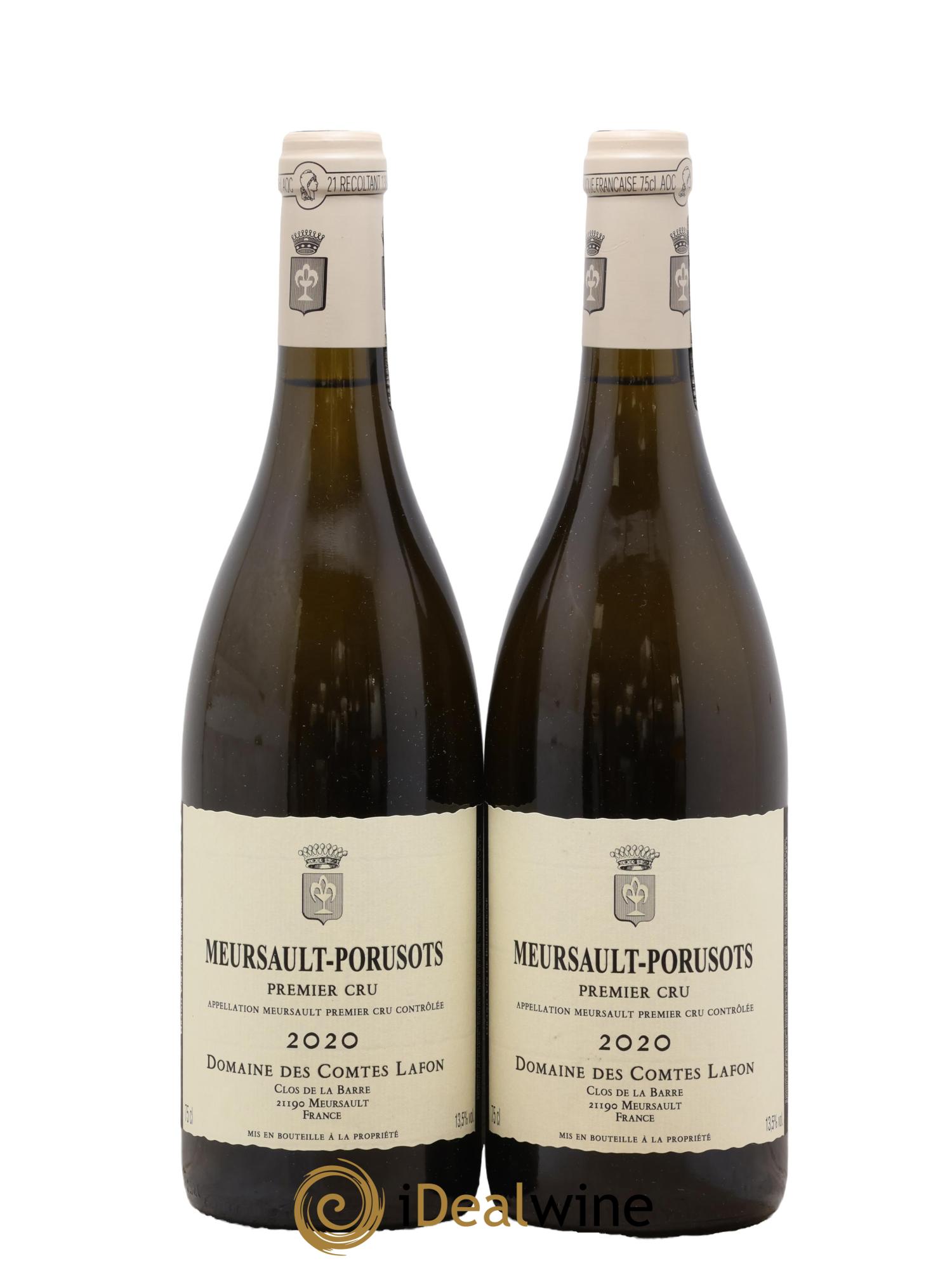 Meursault 1er Cru Porusots Comtes Lafon (Domaine des) 2020 - Lot de 2 bouteilles - 0