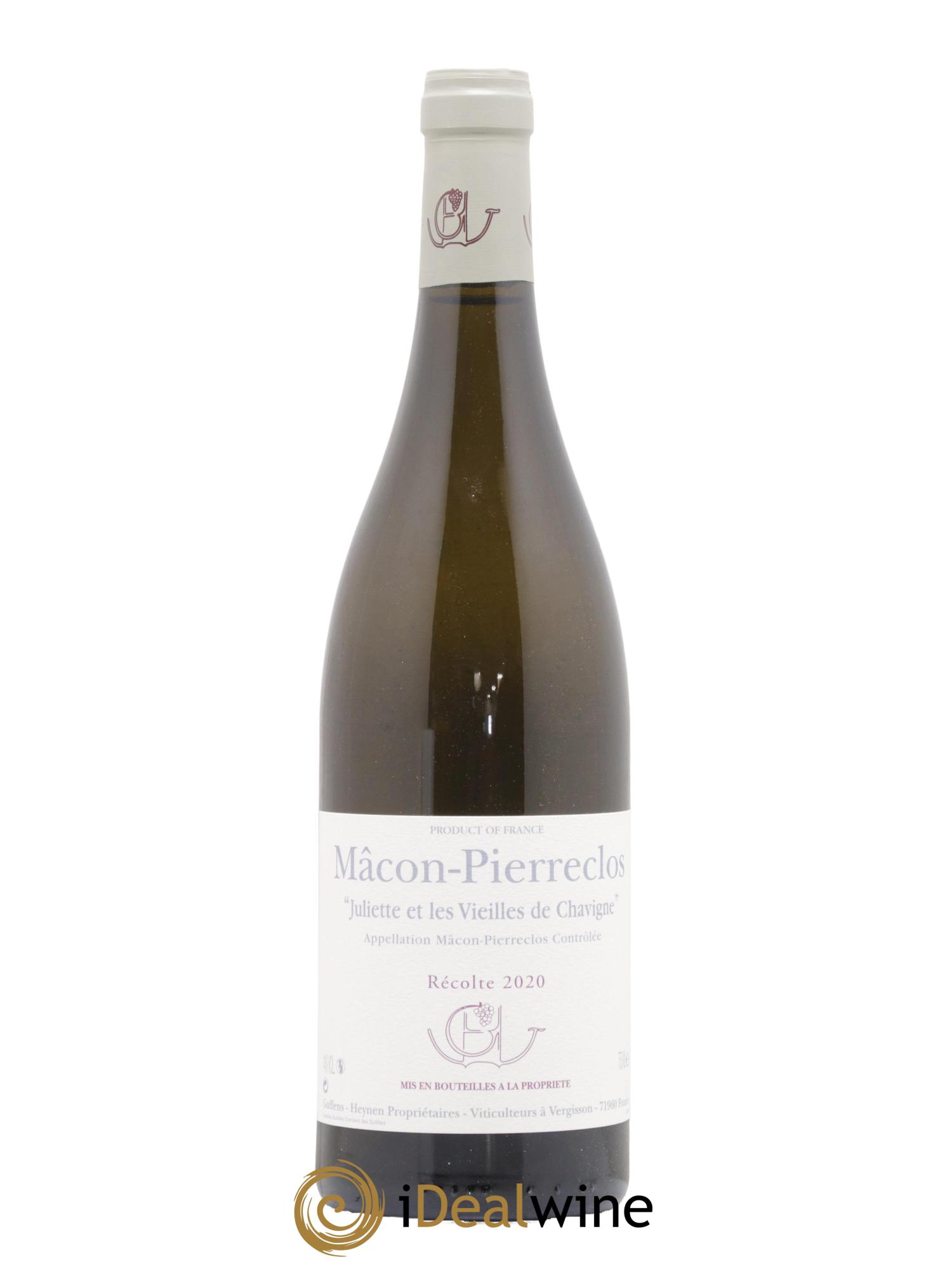 Mâcon-Pierreclos Juliette et Les Vieilles de Chavigne Guffens-Heynen 2020 - Lot of 1 bottle - 0