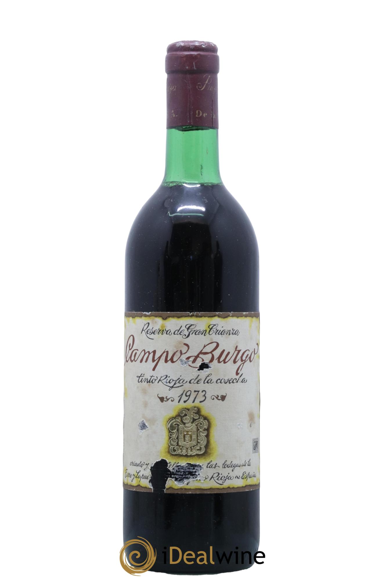 Rioja DOCA Gran Reserva de Gran Crianza Campo Burgo 1973 - Lot de 1 bouteille - 0