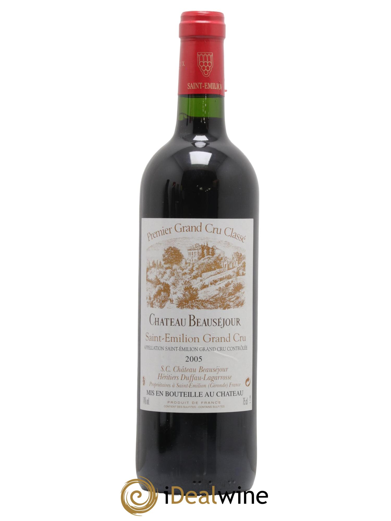 Château Beauséjour (Duffau-Lagarrosse) 1er Grand Cru Classé B 2005 - Lot of 1 bottle - 0