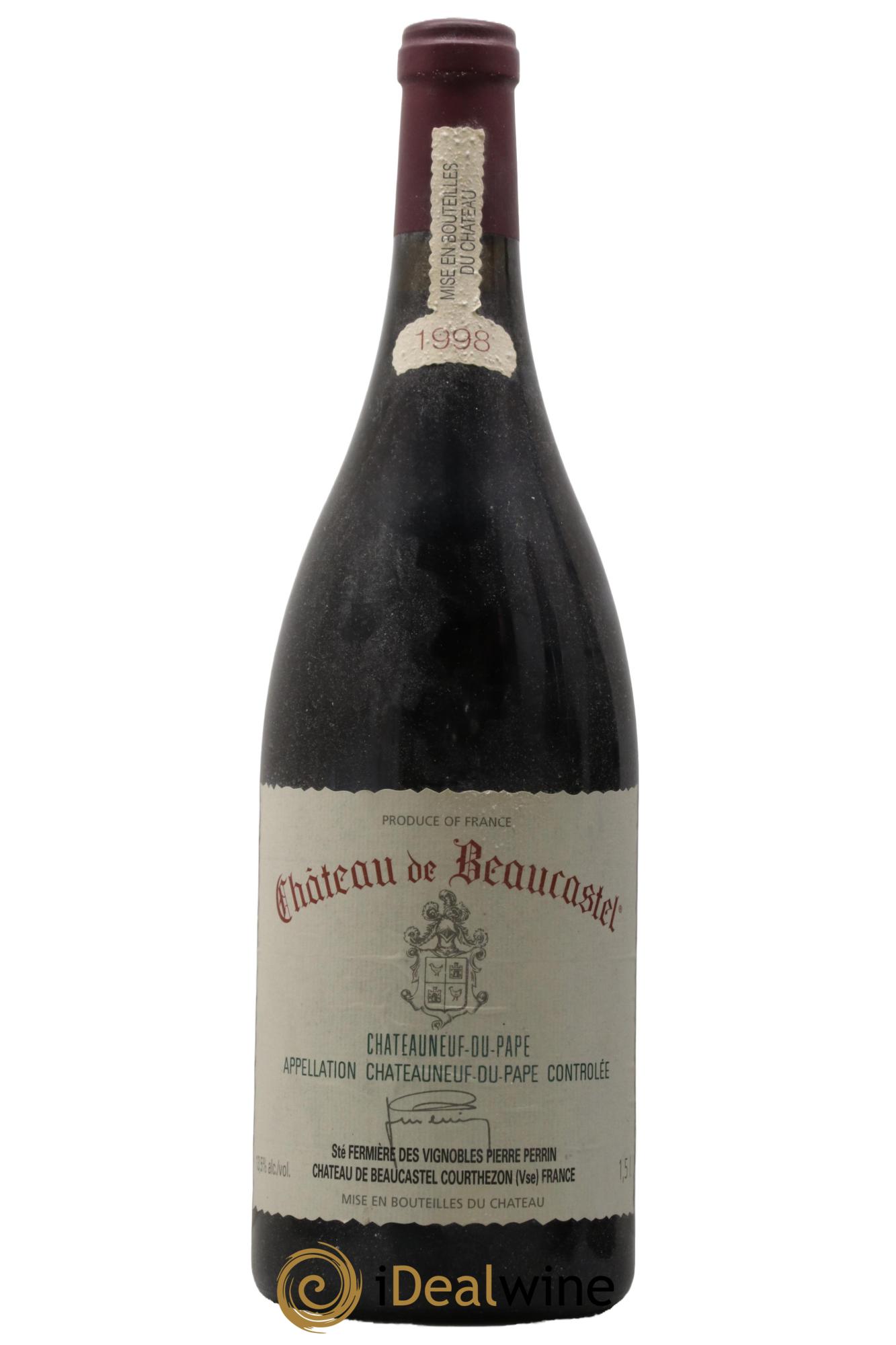 Châteauneuf-du-Pape Château de Beaucastel Famille Perrin 1998 - Lot de 1 magnum - 0