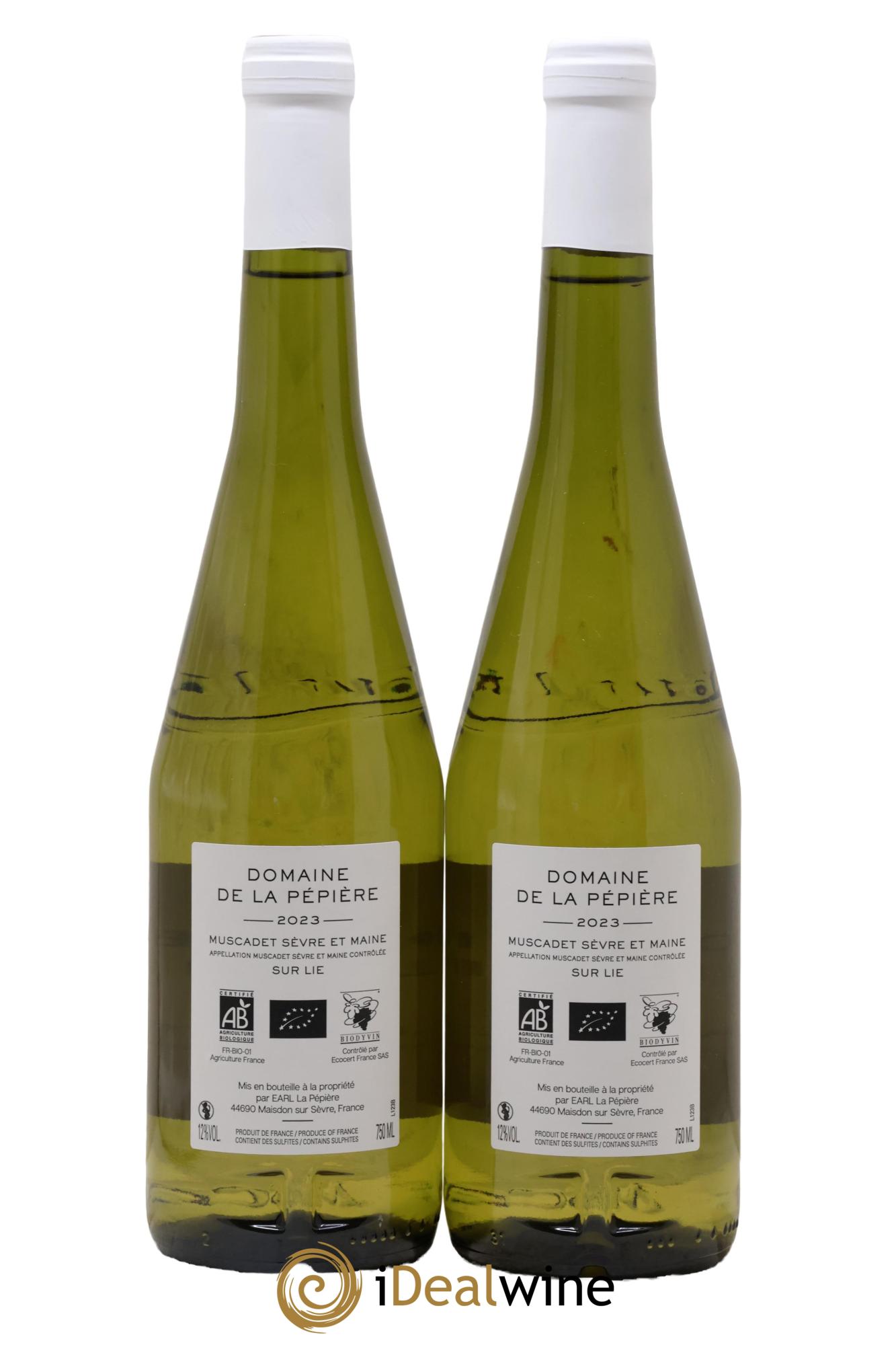 Muscadet-Sèvre-et-Maine sur lie Domaine Pepiere 2023 - Lot de 2 bouteilles - 1