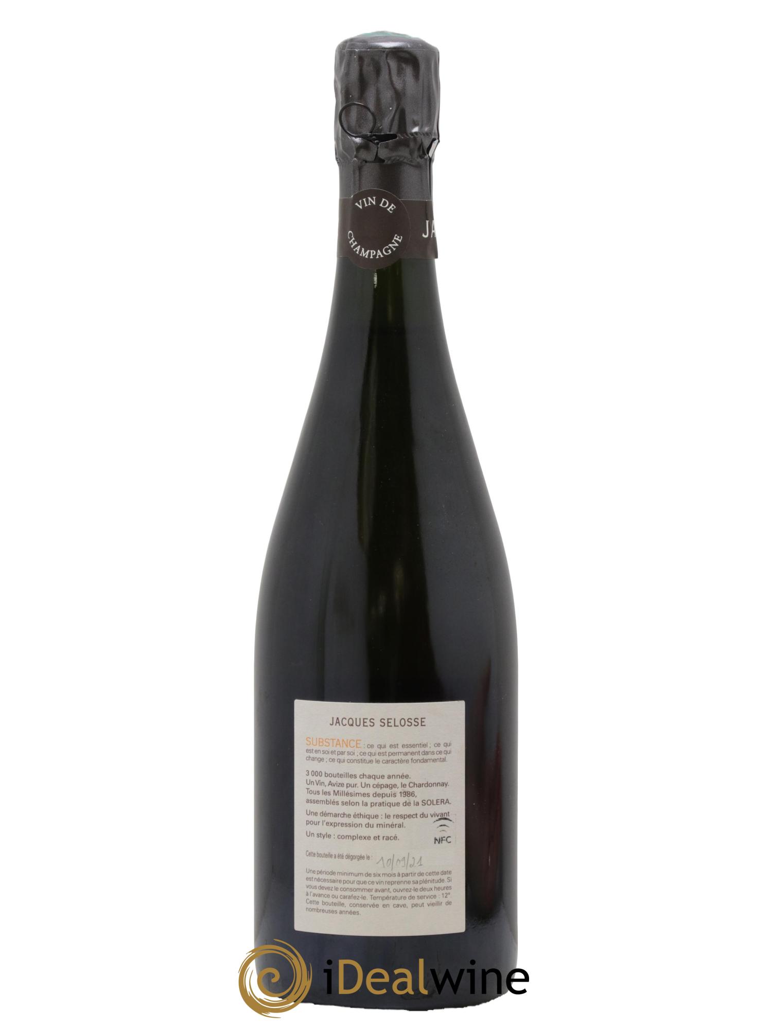 Substance Jacques Selosse - Lotto di 1 bottiglia - 1