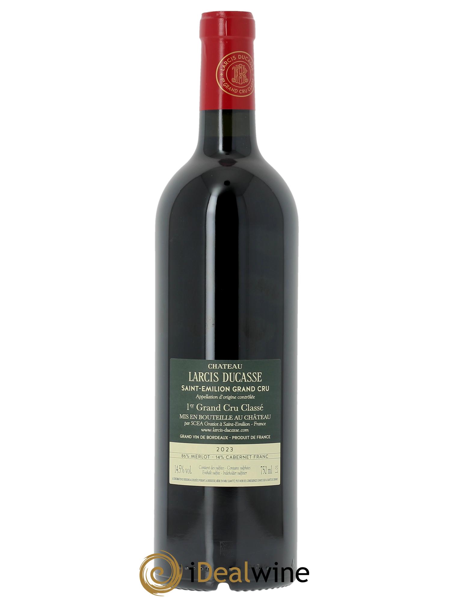Château Larcis Ducasse 1er Grand Cru Classé B (CBO à partir de 6 bts) 2023 - Lot de 1 bouteille - 1