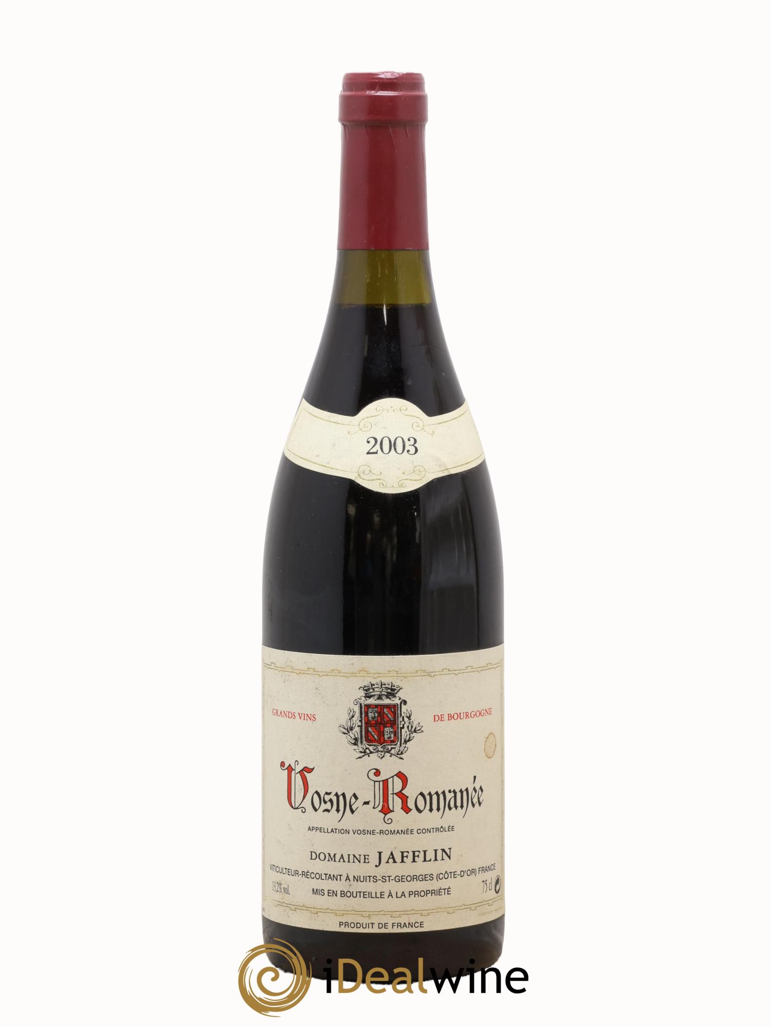 Vosne-Romanée Jafflin 2003 - Lot de 1 bouteille - 0