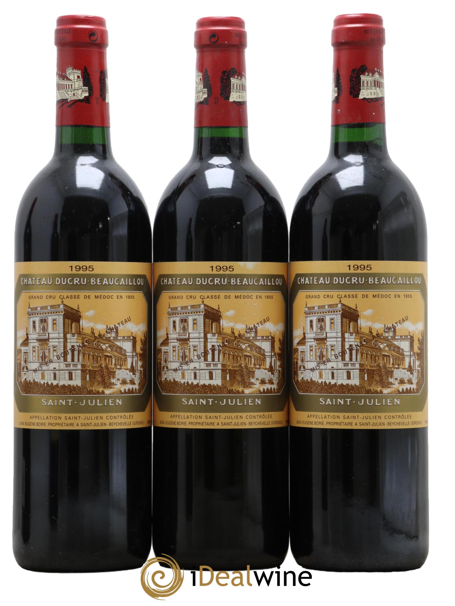 Château Ducru Beaucaillou 2ème Grand Cru Classé 1995 - Lot de 3 bouteilles - 0