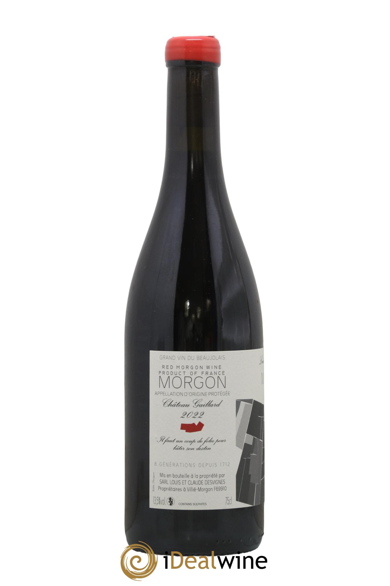 Morgon Château Gaillard Louis-Claude Desvignes 2022 - Posten von 1 Flasche - 1
