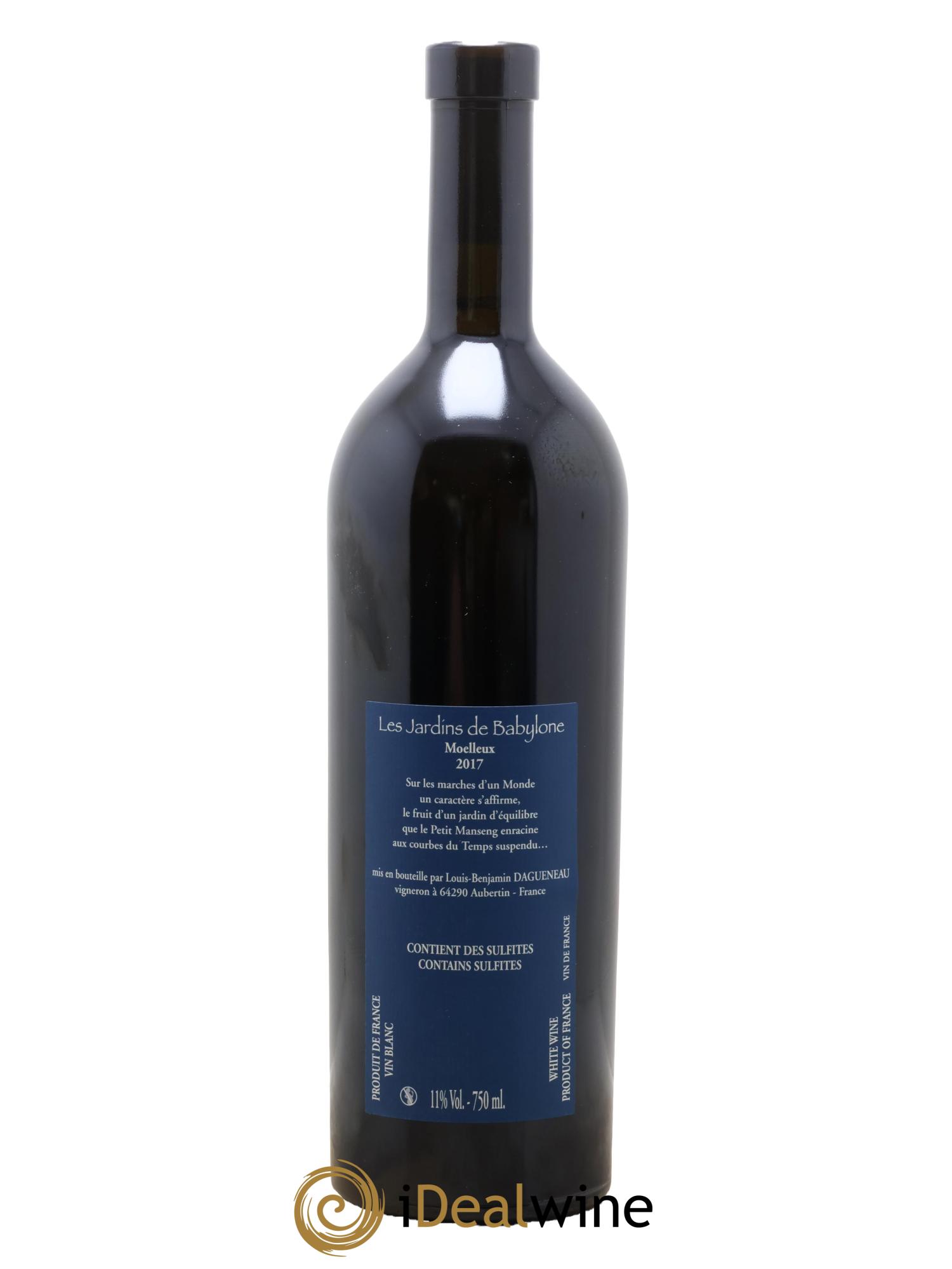 Vin de France (anciennement Jurançon) Jardins de Babylone Didier Dagueneau 2017 - Lot de 1 bouteille - 1