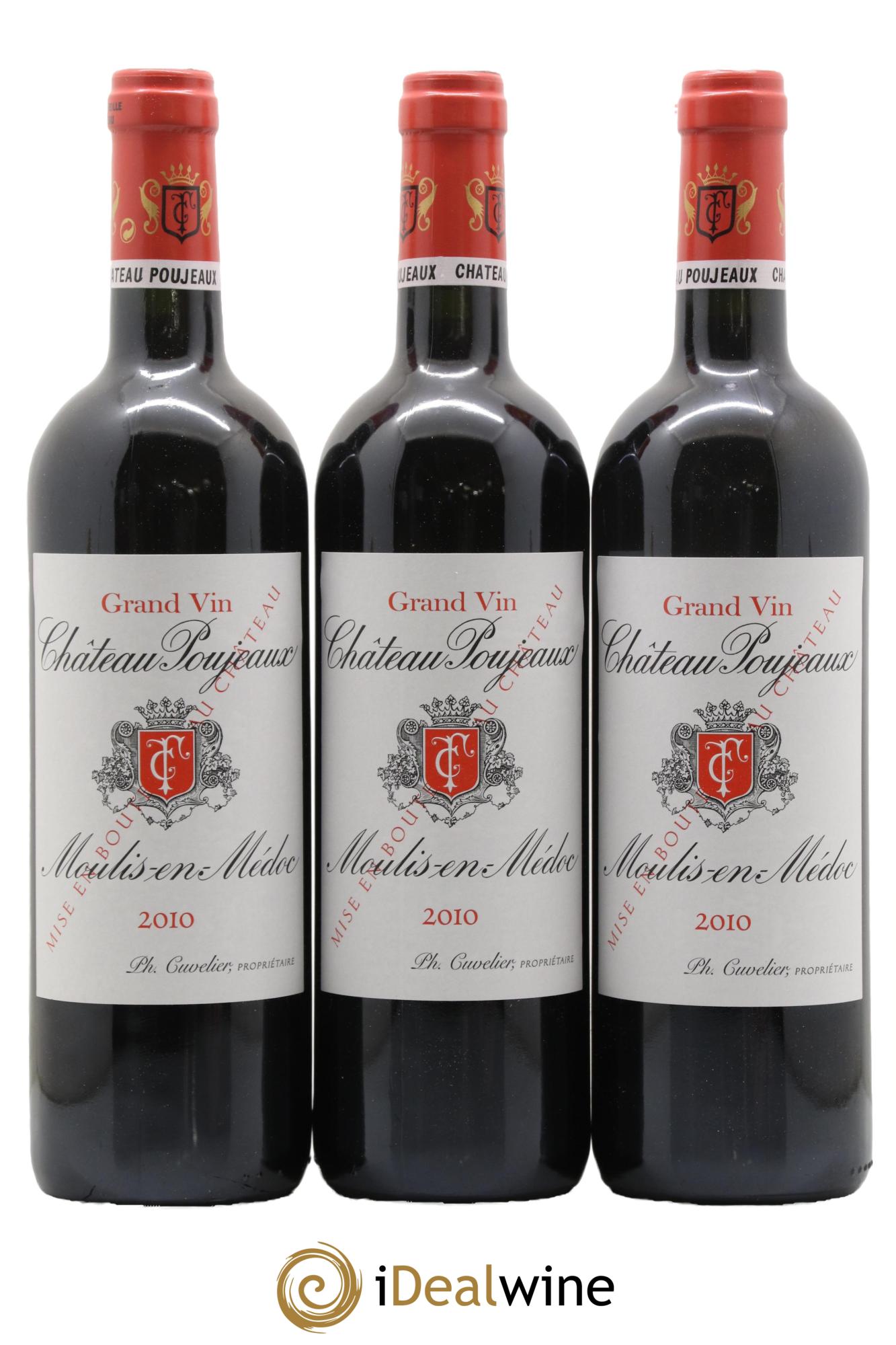 Château Poujeaux 2010 - Lot of 6 bottles - 2