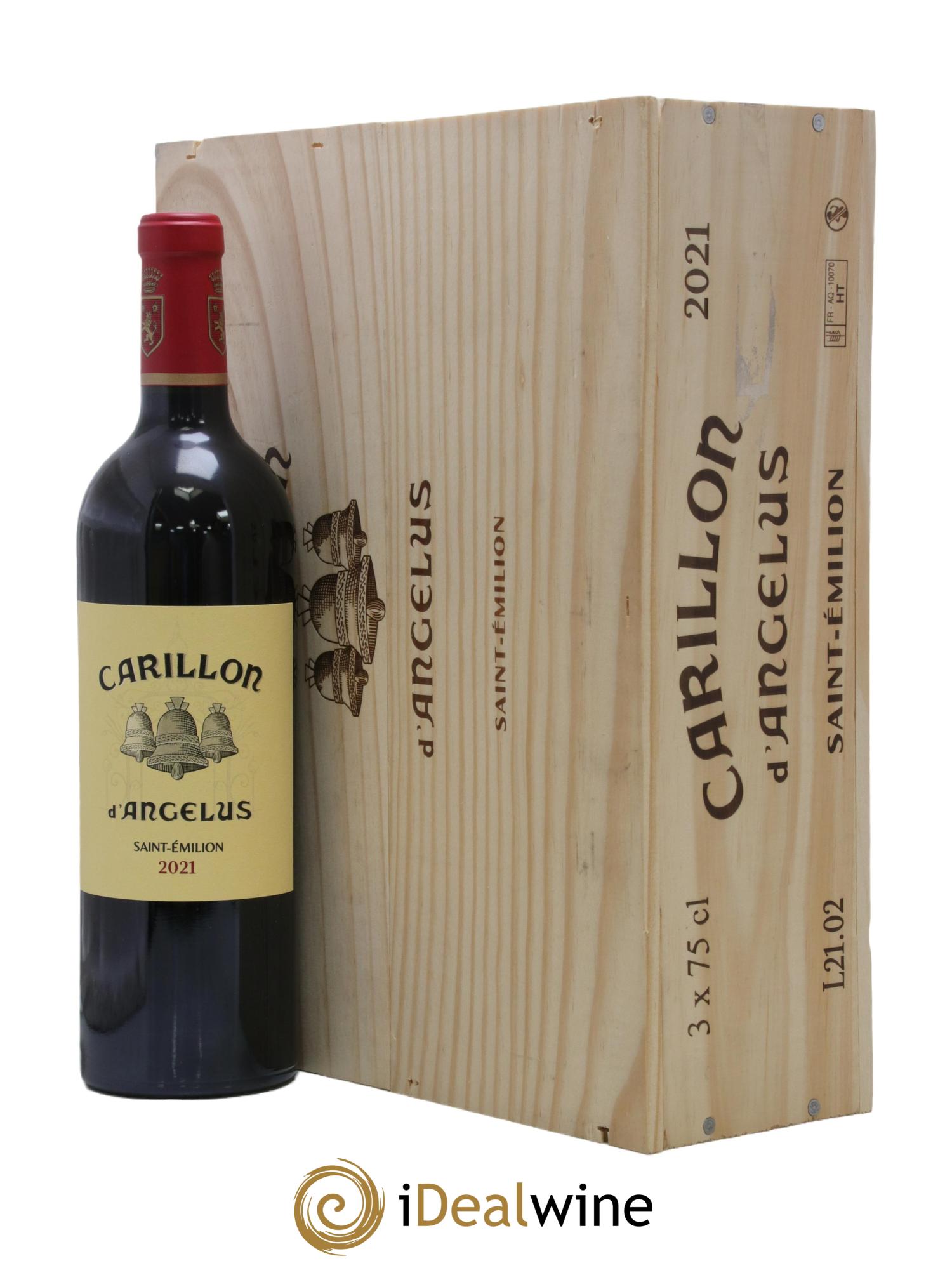 Le Carillon de l'Angélus Second Vin  2021 - Lot of 3 bottles - 1