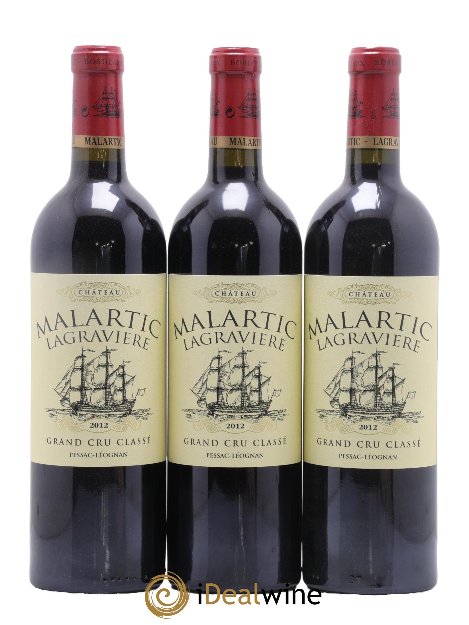 Château Malartic-Lagravière Cru Classé de Graves 2012 - Lot de 12 bouteilles - 1