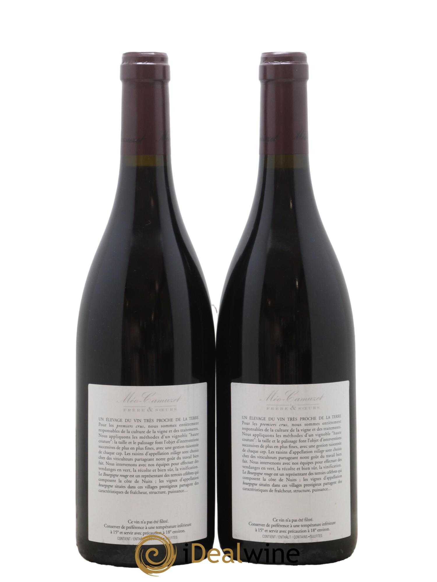 Nuits-Saint-Georges 1er Cru Argillas Méo-Camuzet (Frère & Soeurs) 2010 - Lot de 2 bouteilles - 1
