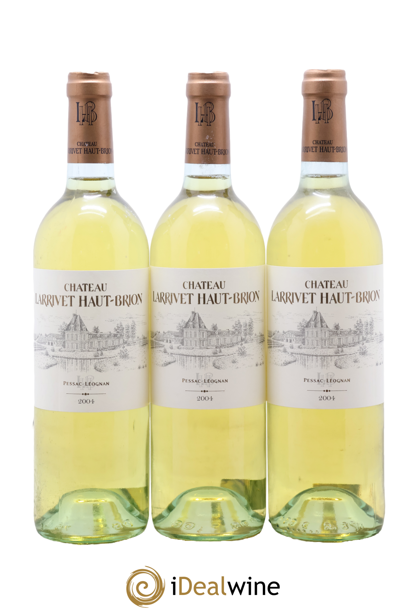 Château Larrivet Haut-Brion 2004 - Lotto di 3 bottiglie - 0