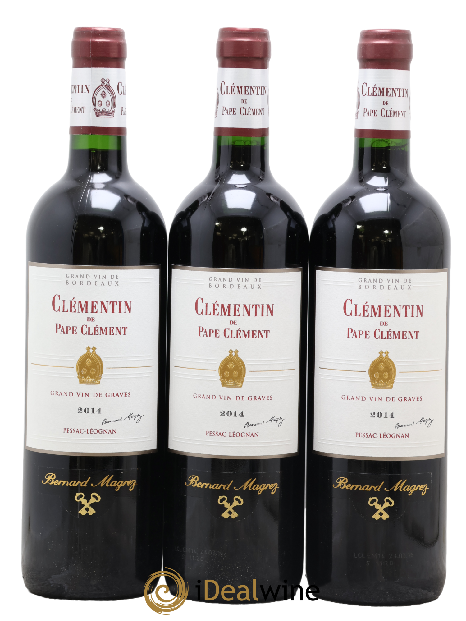 Le Clémentin de Pape Clément Second Vin 2014 - Posten von 3 Flaschen - 0
