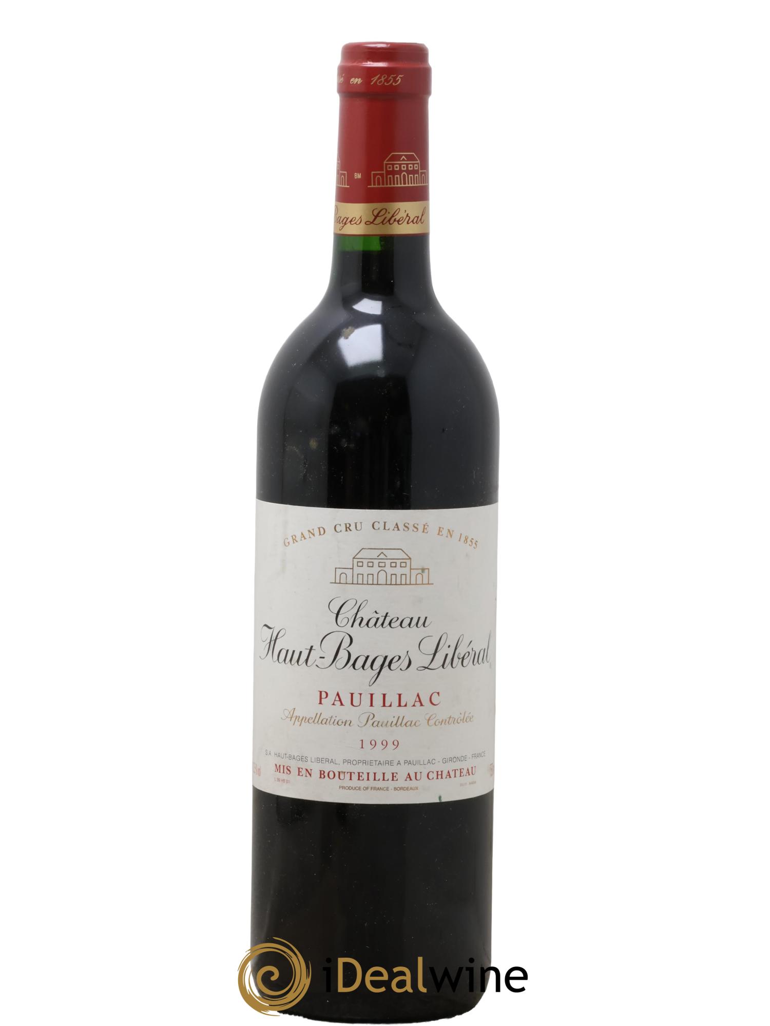 Château Haut Bages Libéral 5ème Grand Cru Classé 1999 - Lot of 1 bottle - 0