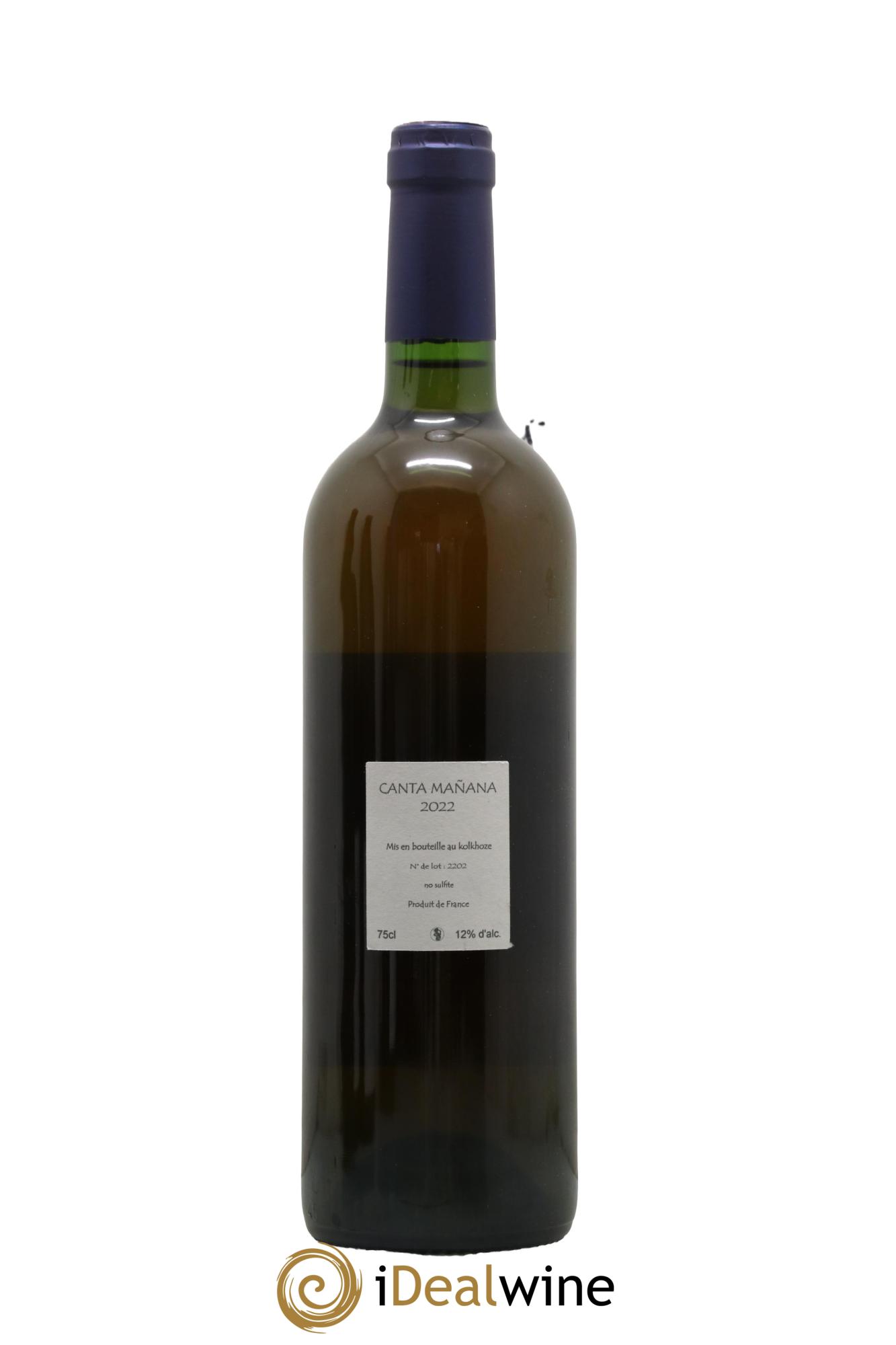 Vin de France Canta Manana Les Vins du Cabanon - Alain Castex 2022 - Lot de 1 bouteille - 1
