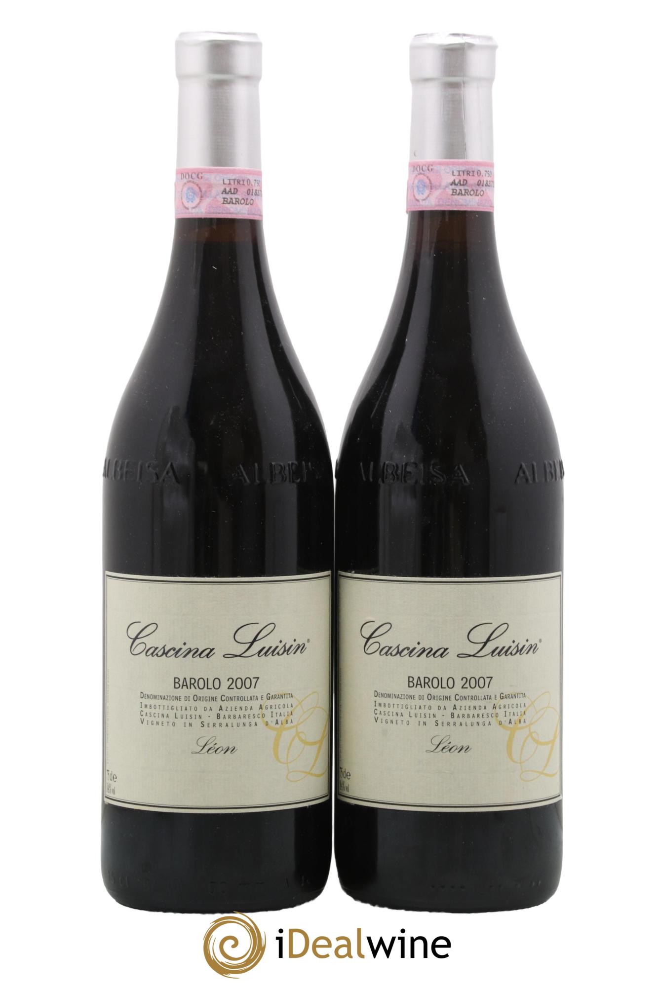 Barolo DOCG Leon Cascina Luisin 2007 - Lotto di 2 bottiglie - 0