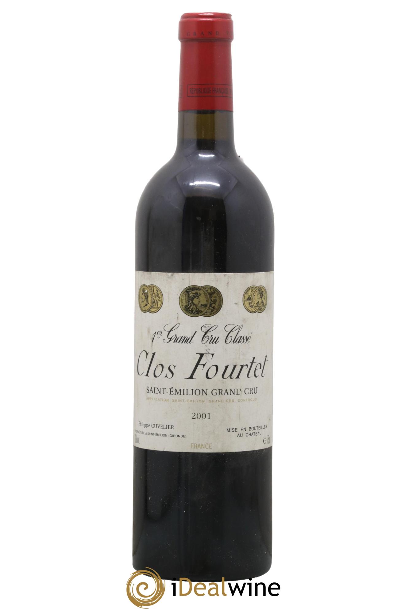 Clos Fourtet 1er Grand Cru Classé B 2001 - Lotto di 1 bottiglia - 0