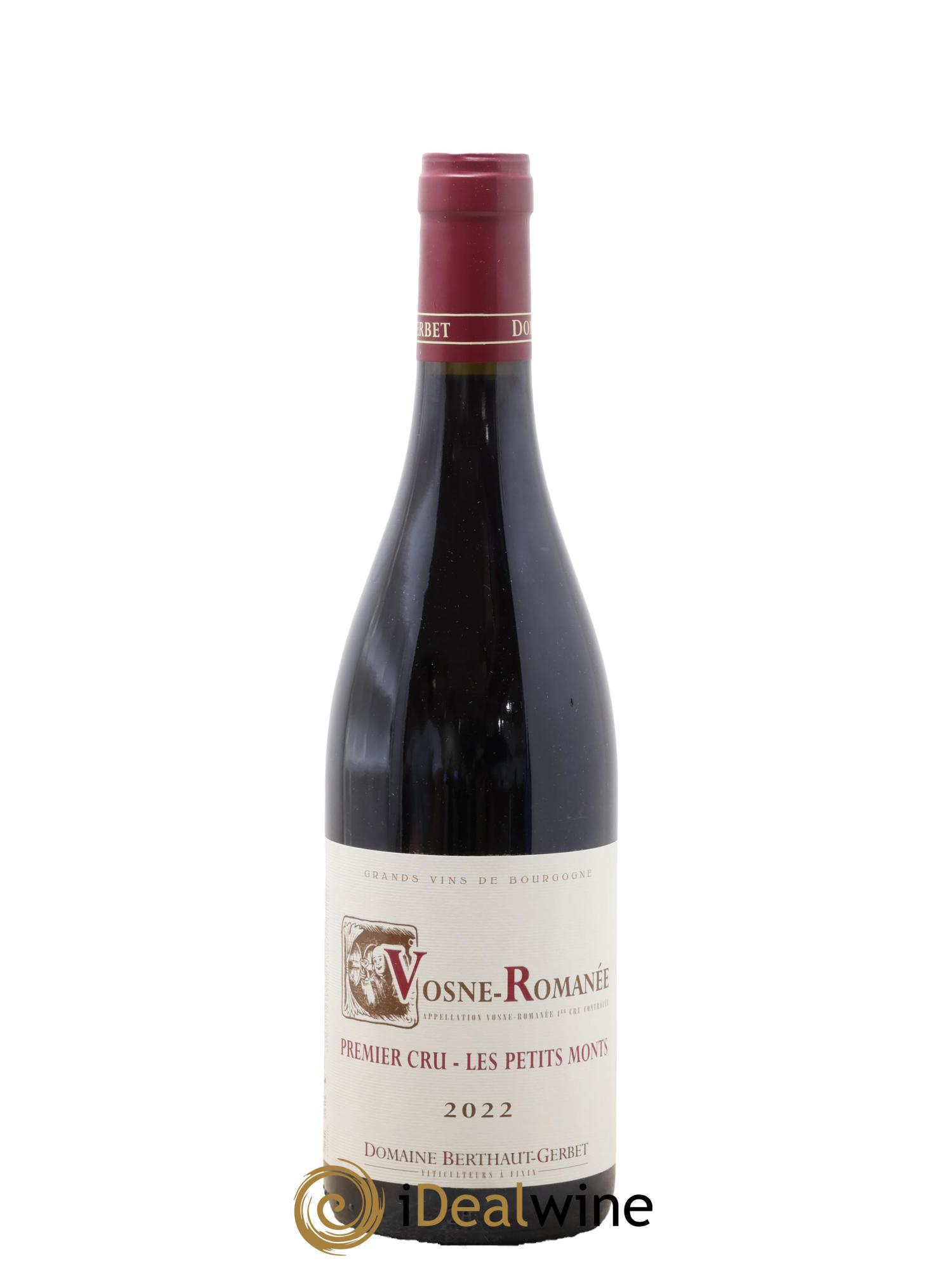 Vosne-Romanée 1er Cru Les Petits Monts Berthaut Gerbet (Domaine) 2022 - Lot de 1 bouteille - 0