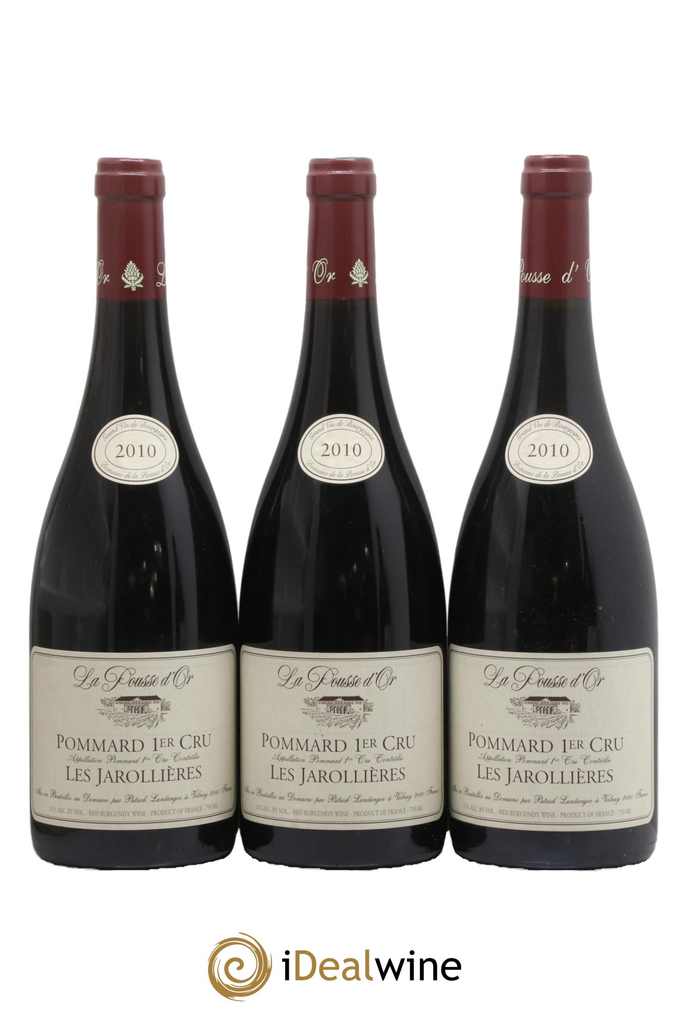 Pommard 1er Cru Les Jarollières La Pousse d'Or (Domaine de) 2010 - Lot de 3 bouteilles - 0