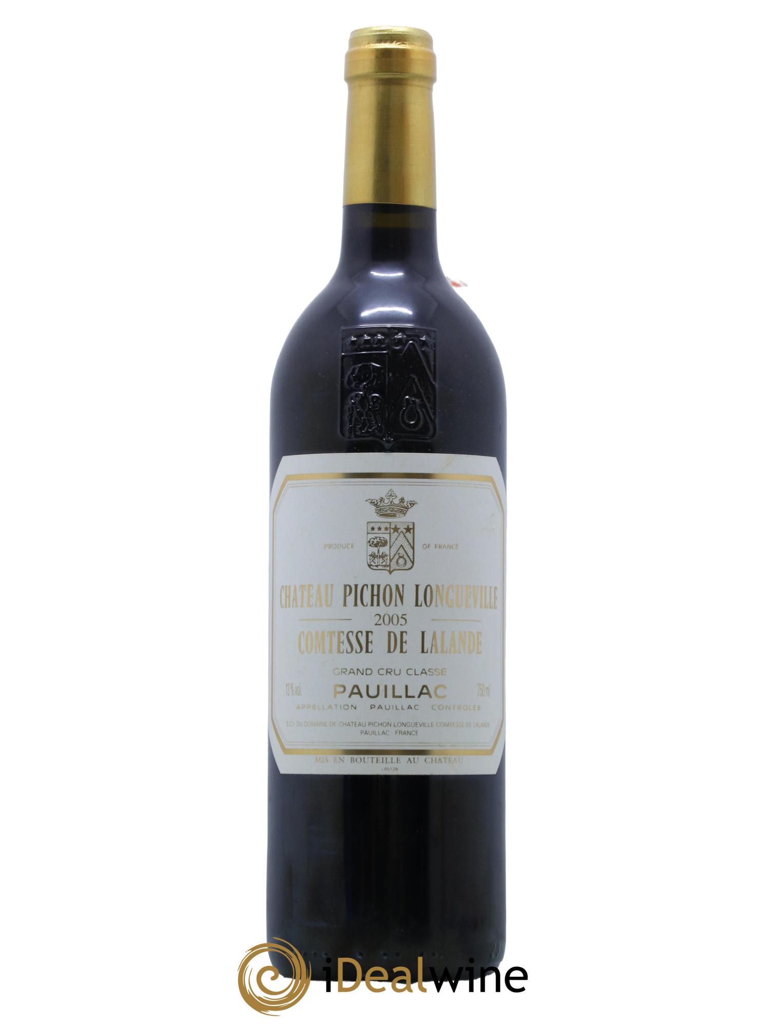 Château Pichon Longueville Comtesse de Lalande 2ème Grand Cru Classé 2005 - Lot de 1 bouteille - 0