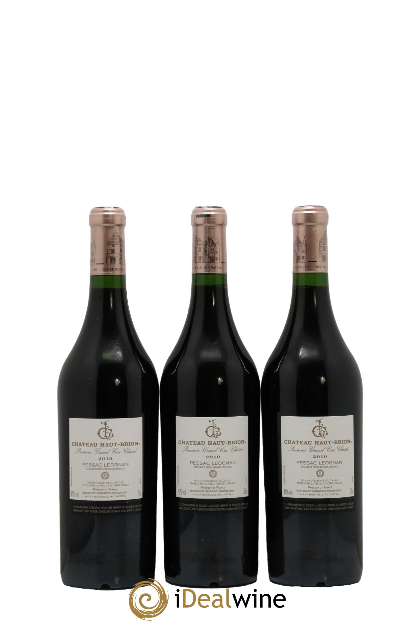Château Haut Brion 1er Grand Cru Classé  2019 - Posten von 3 Flaschen - 1