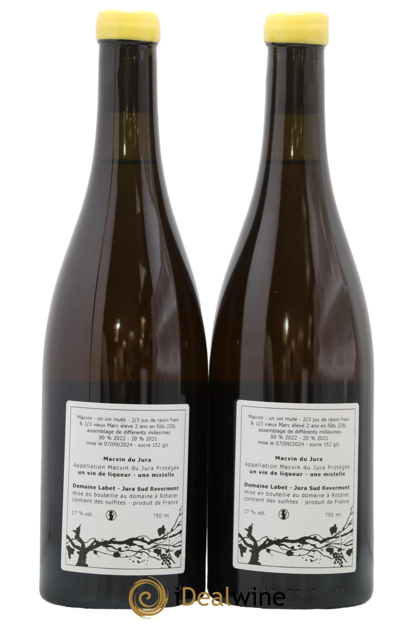 Macvin du Jura Romain - Julien - Charline Labet - Lot de 2 bouteilles - 1