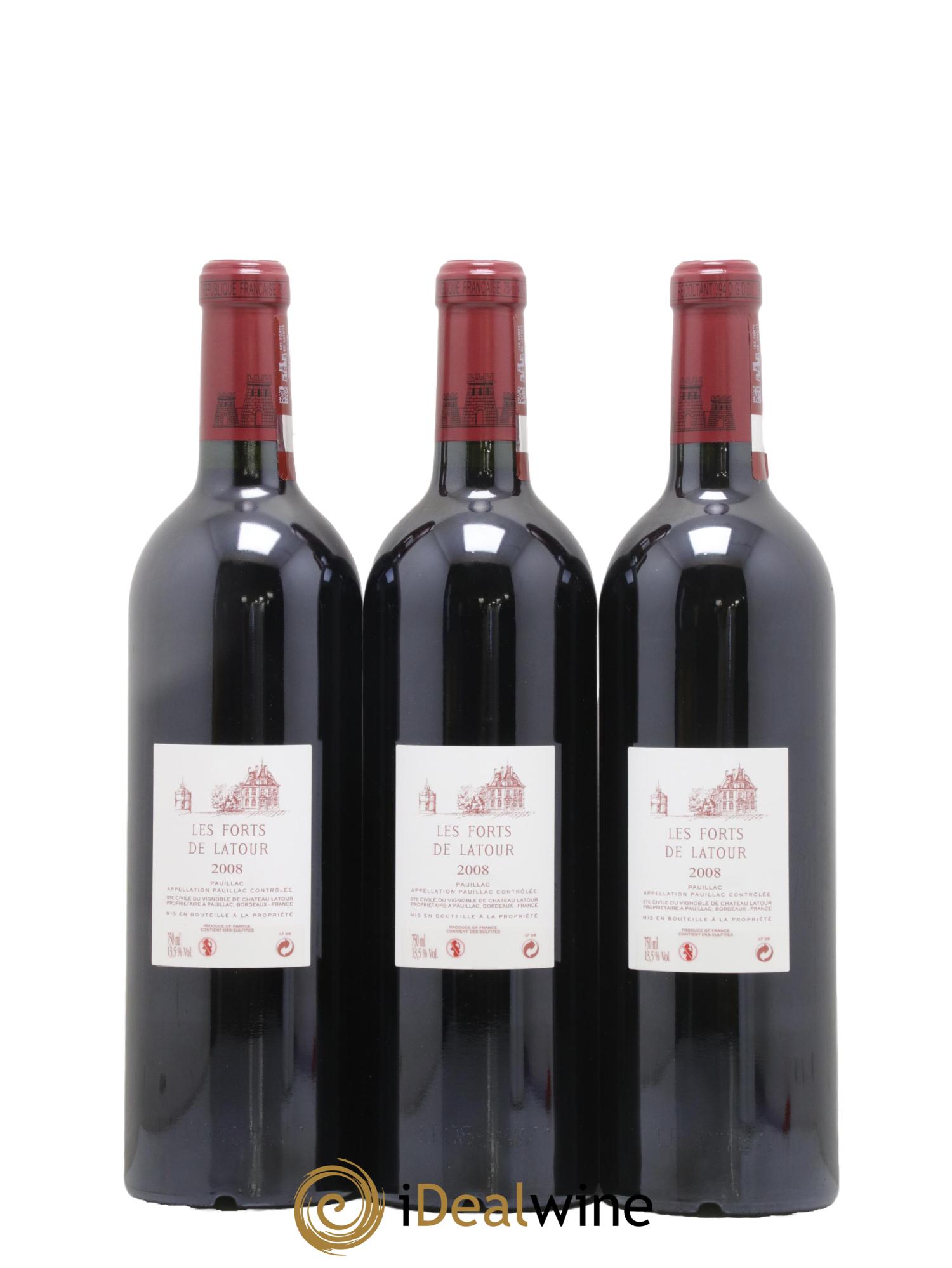 Les Forts de Latour Second Vin  2008 - Posten von 12 Flaschen - 8