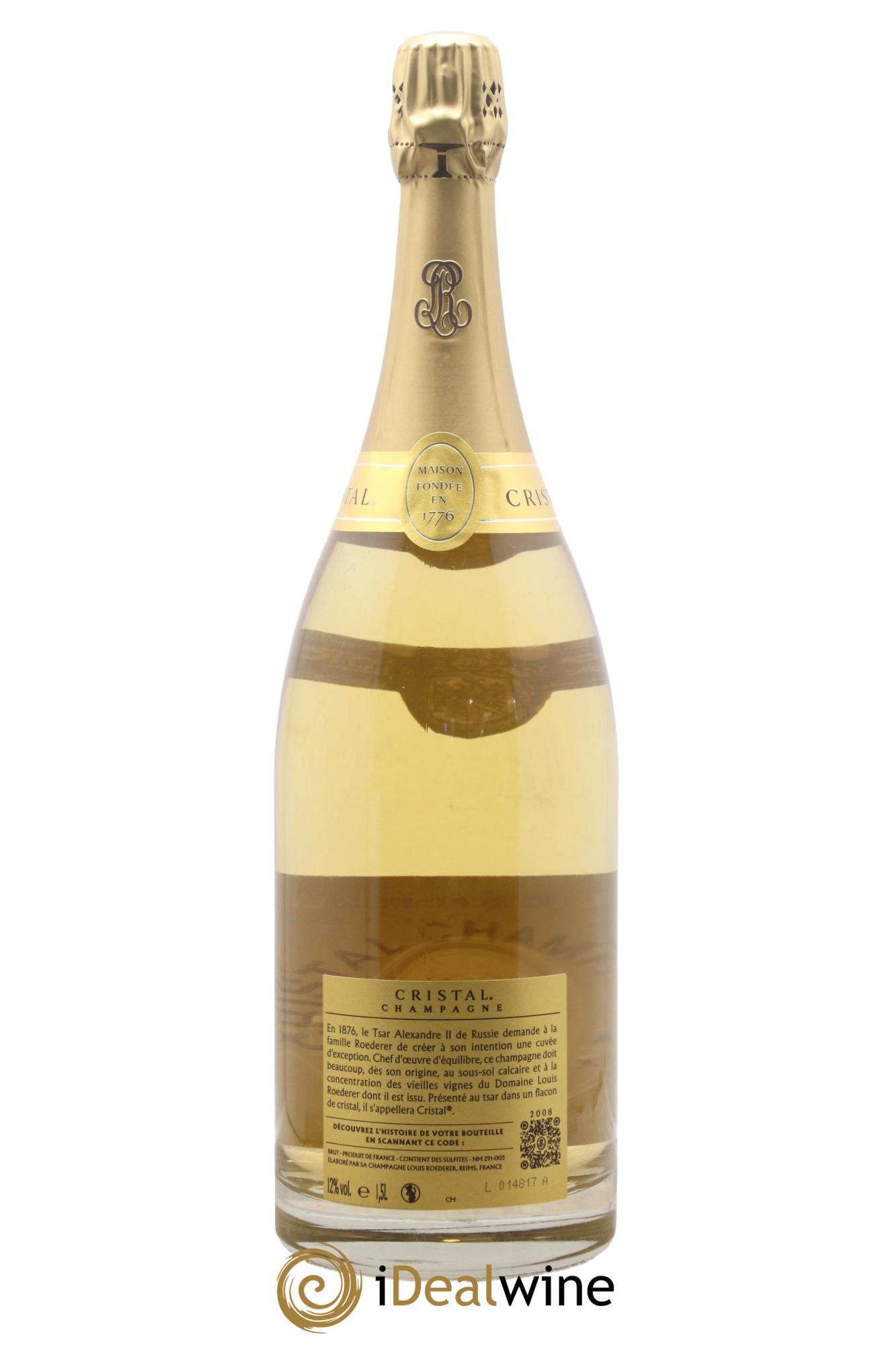 Cristal Louis Roederer 2008 - Lot of 1 magnum - 1