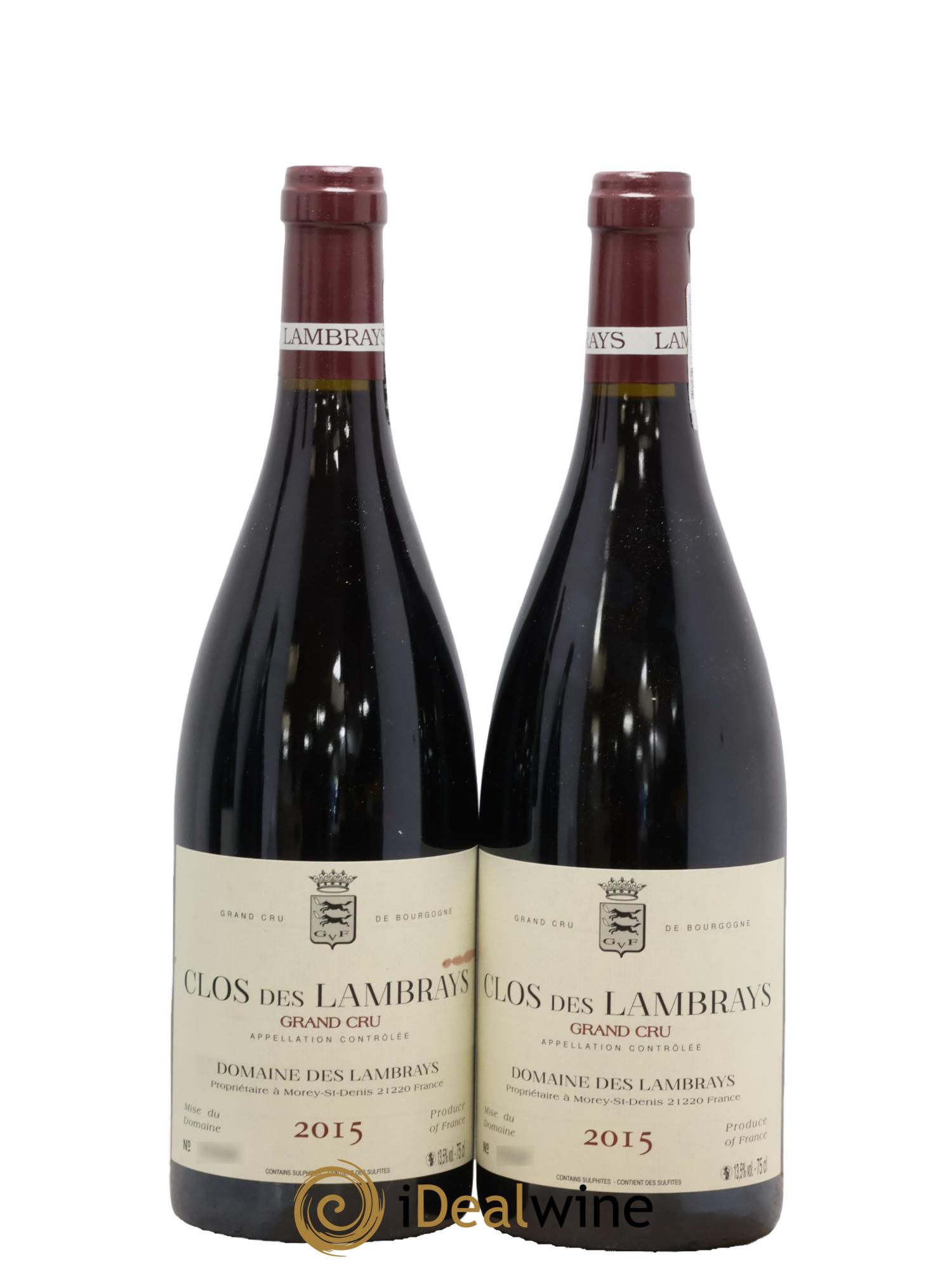 Clos des Lambrays Grand Cru Domaine des Lambrays 2015 - Lot de 2 bouteilles - 0