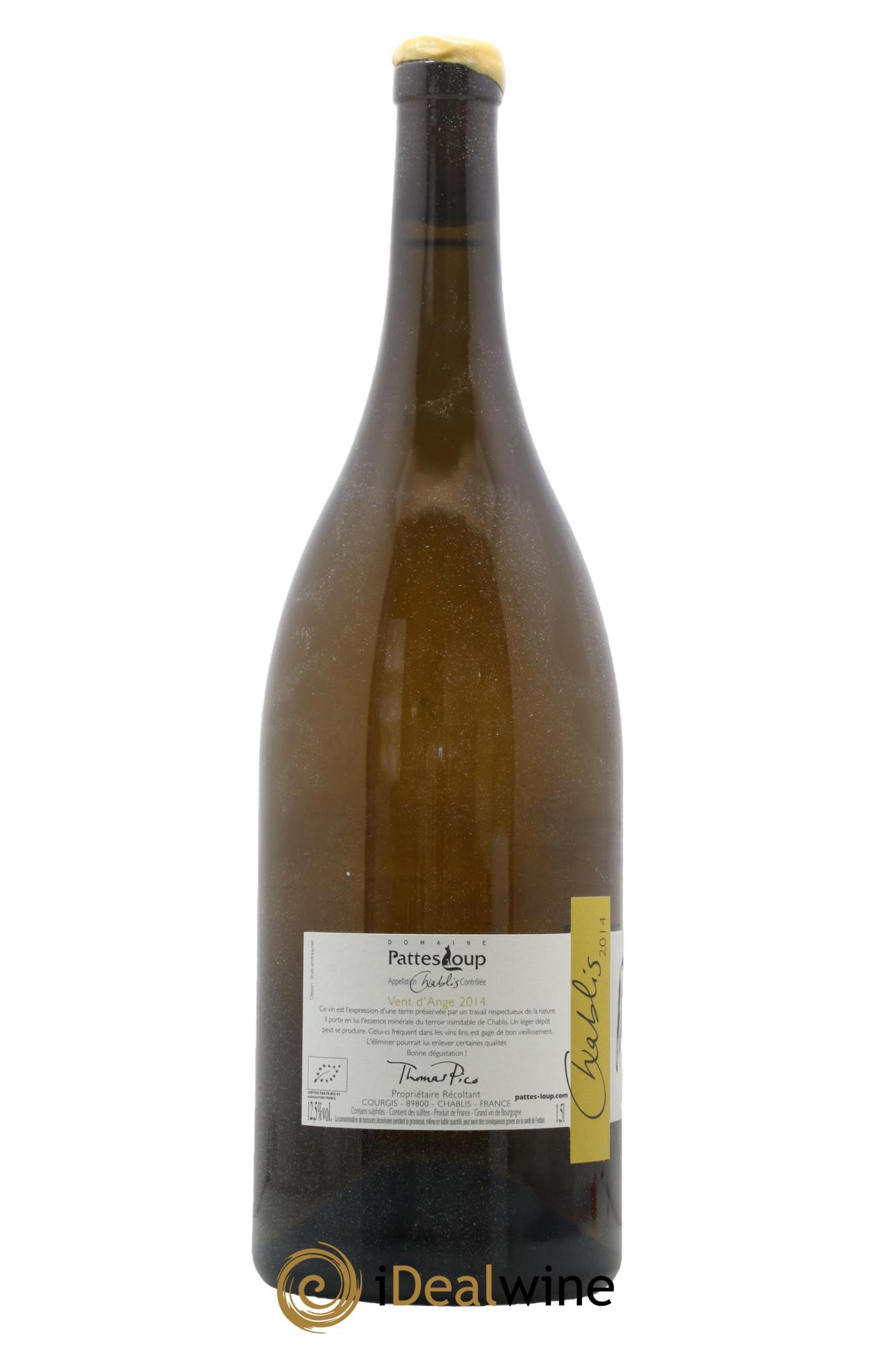 Chablis Vent d'Ange Pattes Loup (Domaine) 2014 - Lot de 1 magnum - 1
