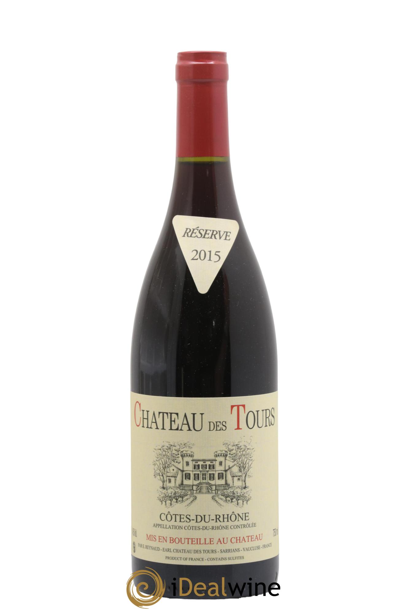 Côtes-du-Rhône Château des Tours Emmanuel Reynaud 2015 - Lot de 1 bouteille - 0