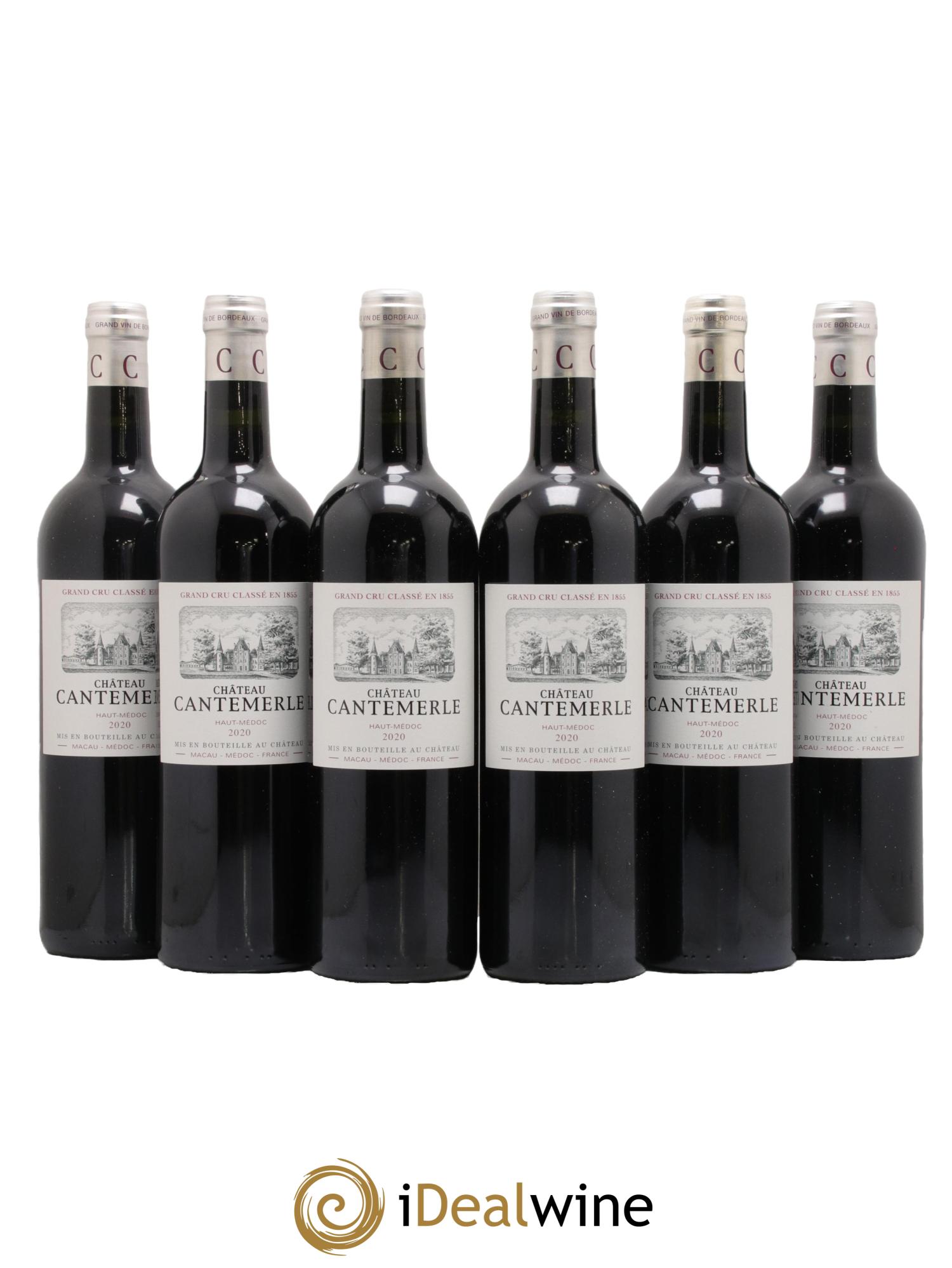 Château Cantemerle 5ème Grand Cru Classé 2020 - Lot de 6 bouteilles - 0