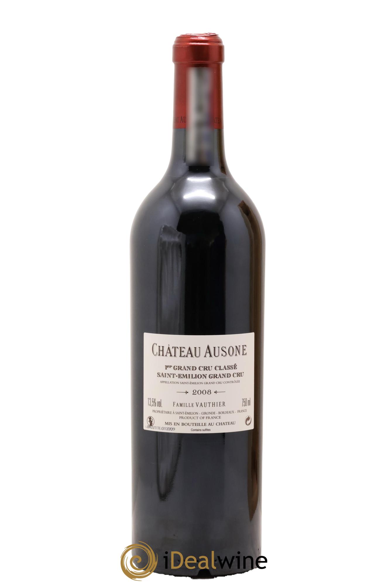 Château Ausone 1er Grand Cru Classé A 2008 - Lot de 1 bouteille - 2